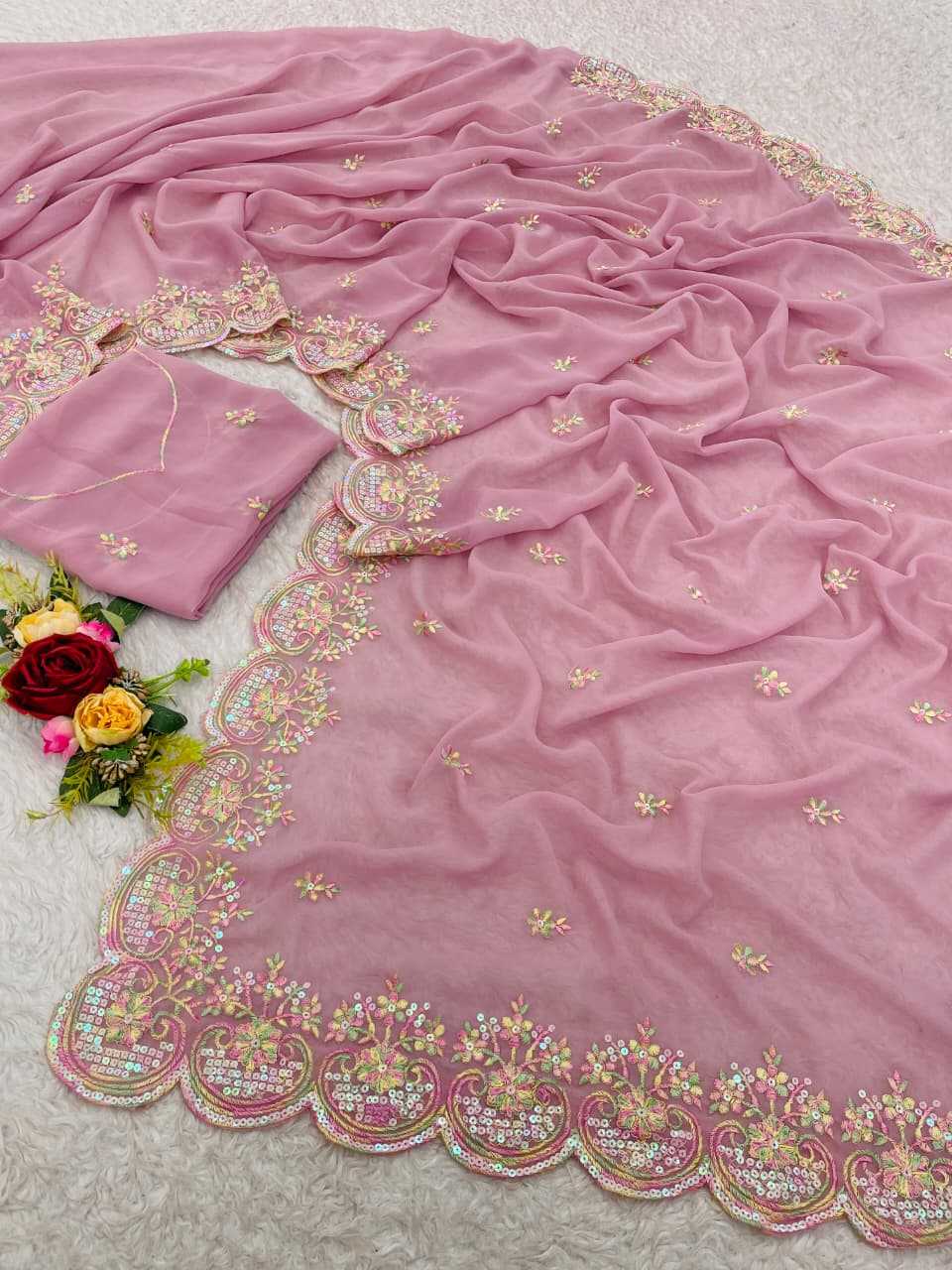 YNF Wholesale Georgette Fancy Sarees KESH689 783 | Surat Manufacturer