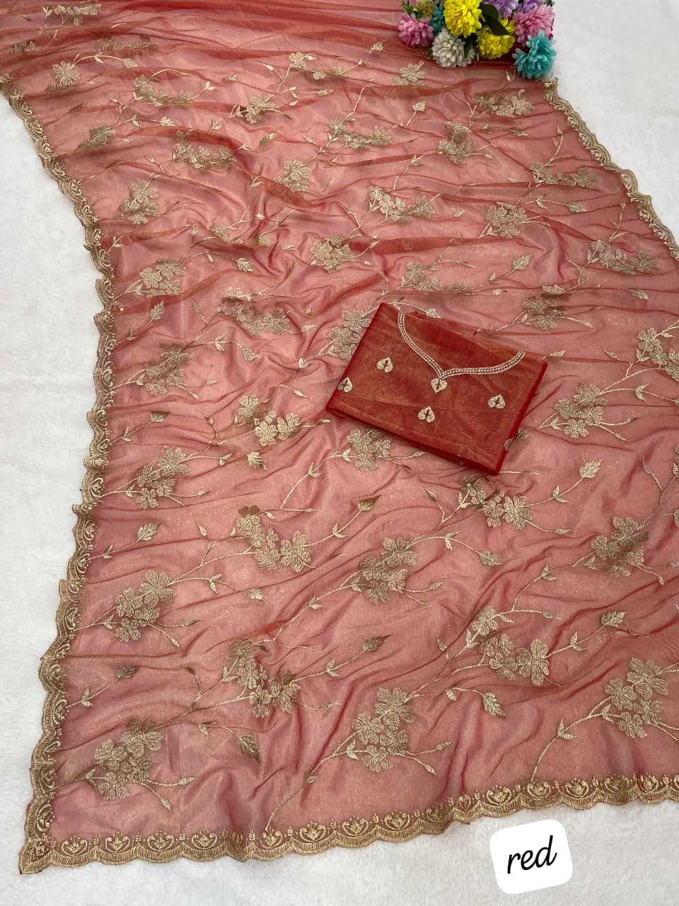 YNF Wholesale Twill Net Designer Sarees KESH689 879 | Surat Manufacturer