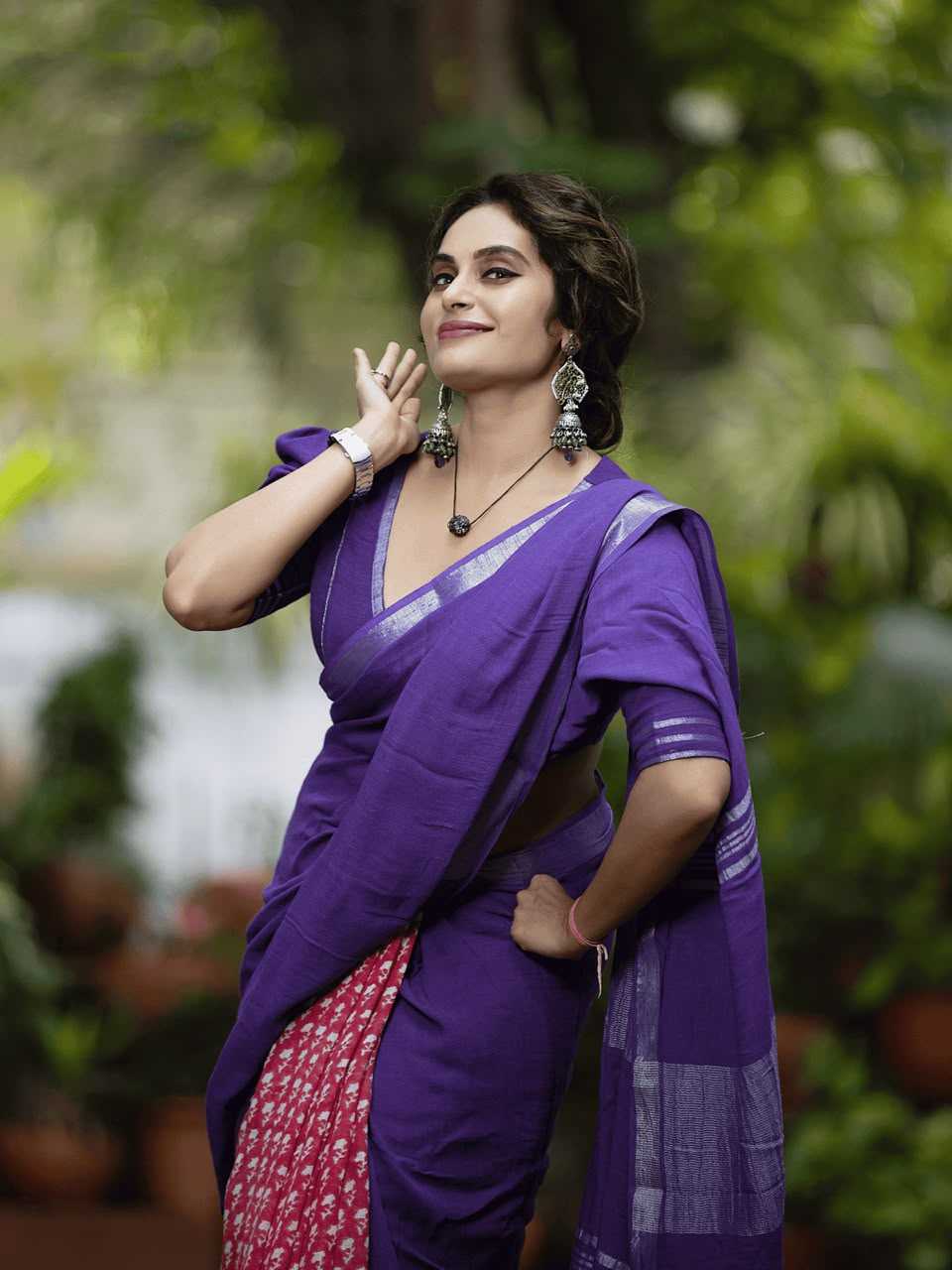 YNF Wholesale Linen Printed Sarees  | Surat Manufacturer