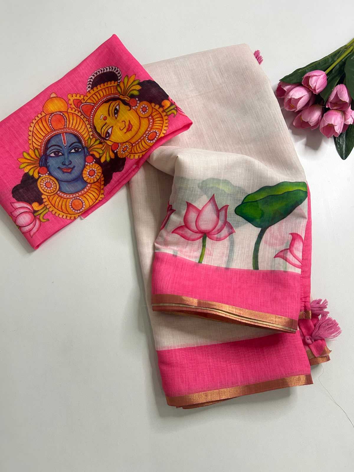 YNF Wholesale Linen Designer Sarees  | Surat Manufacturer