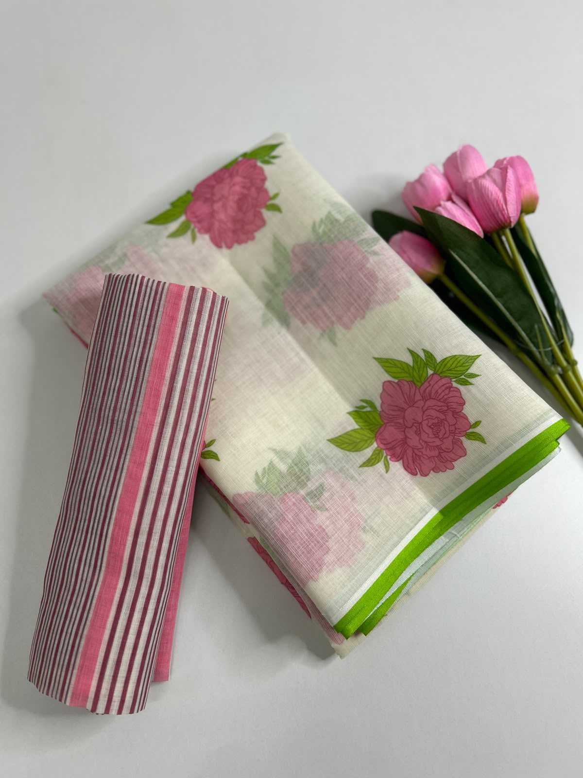 YNF Wholesale Linen Designer Sarees  | Surat Manufacturer