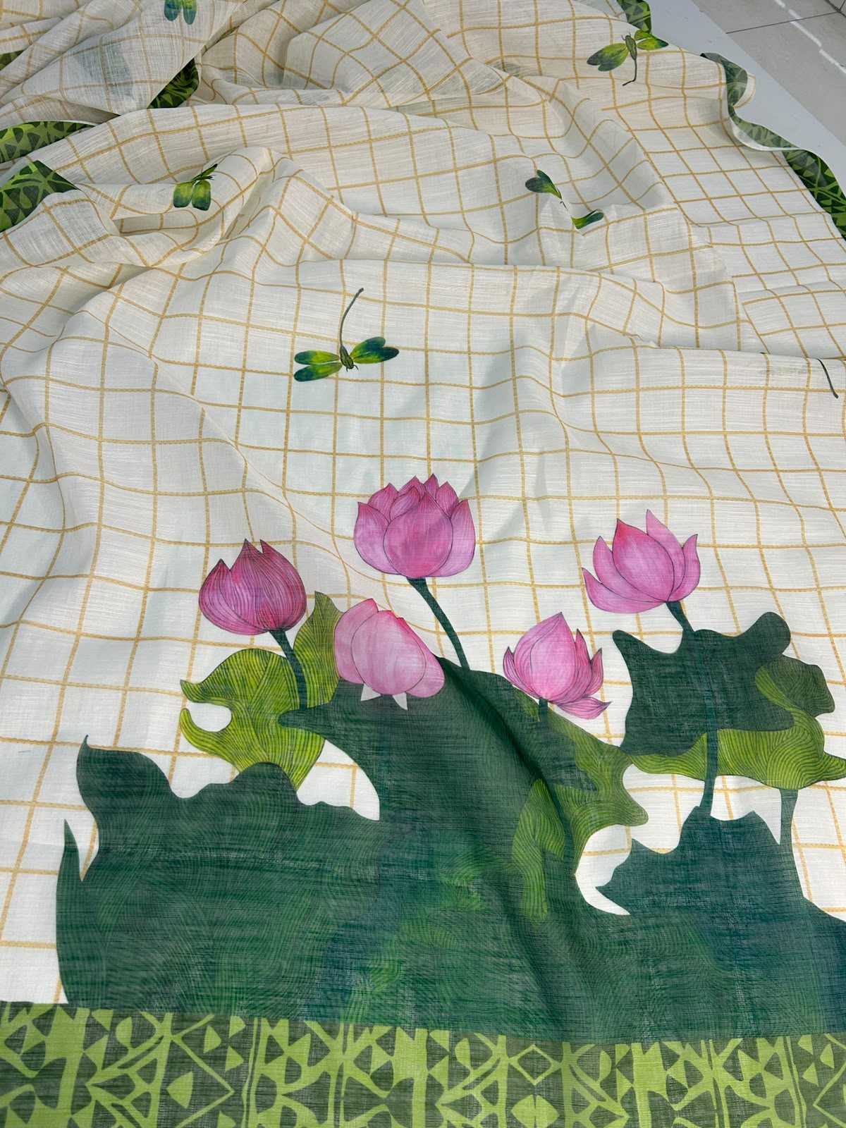 YNF Wholesale Linen Designer Sarees  | Surat Manufacturer