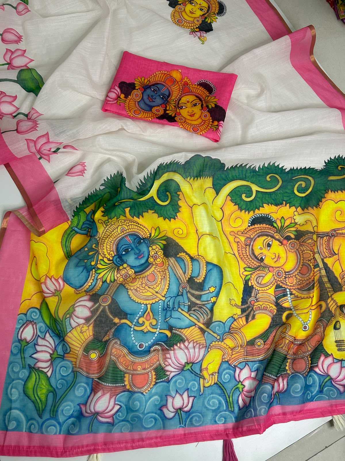 YNF Wholesale Linen Designer Sarees  | Surat Manufacturer
