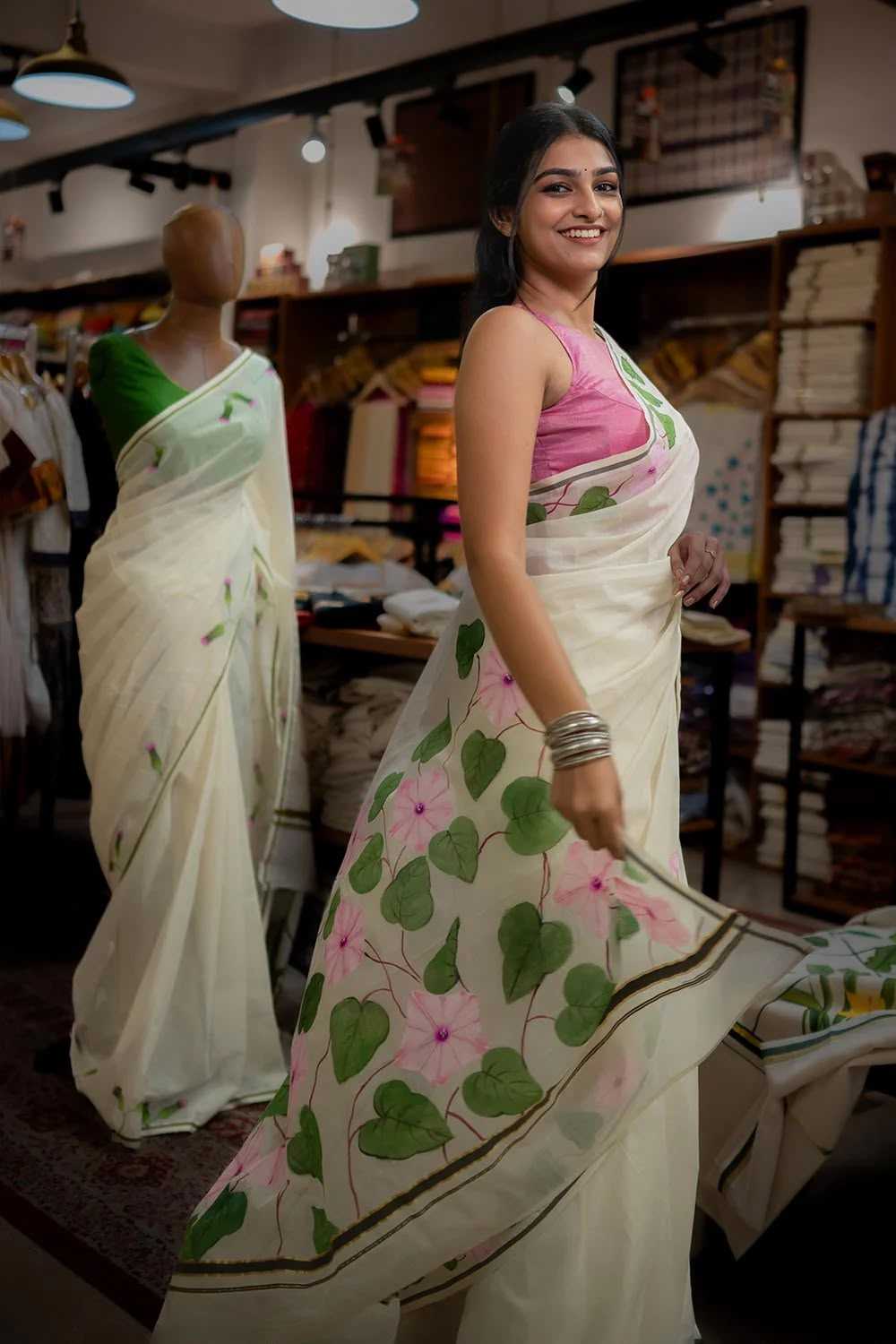 YNF Wholesale Linen Designer Sarees  | Surat Manufacturer