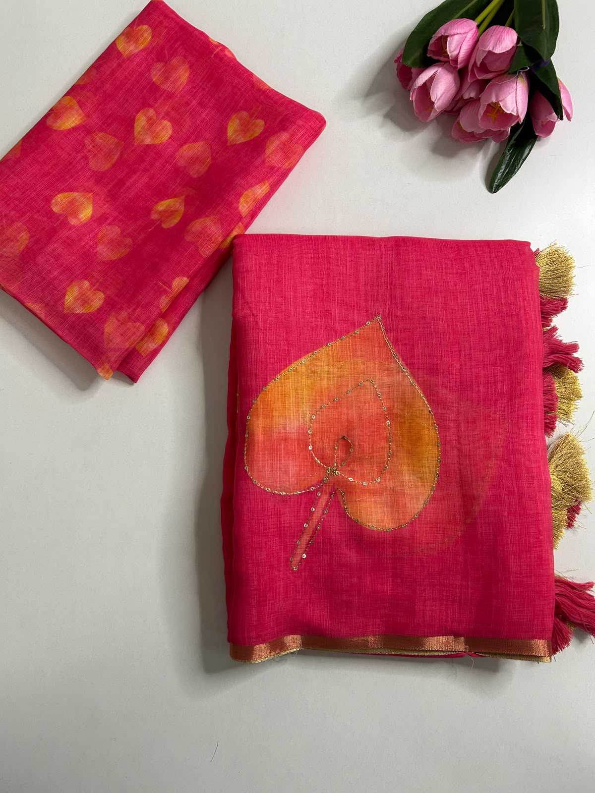 YNF Wholesale Linen Printed Sarees  | Surat Manufacturer