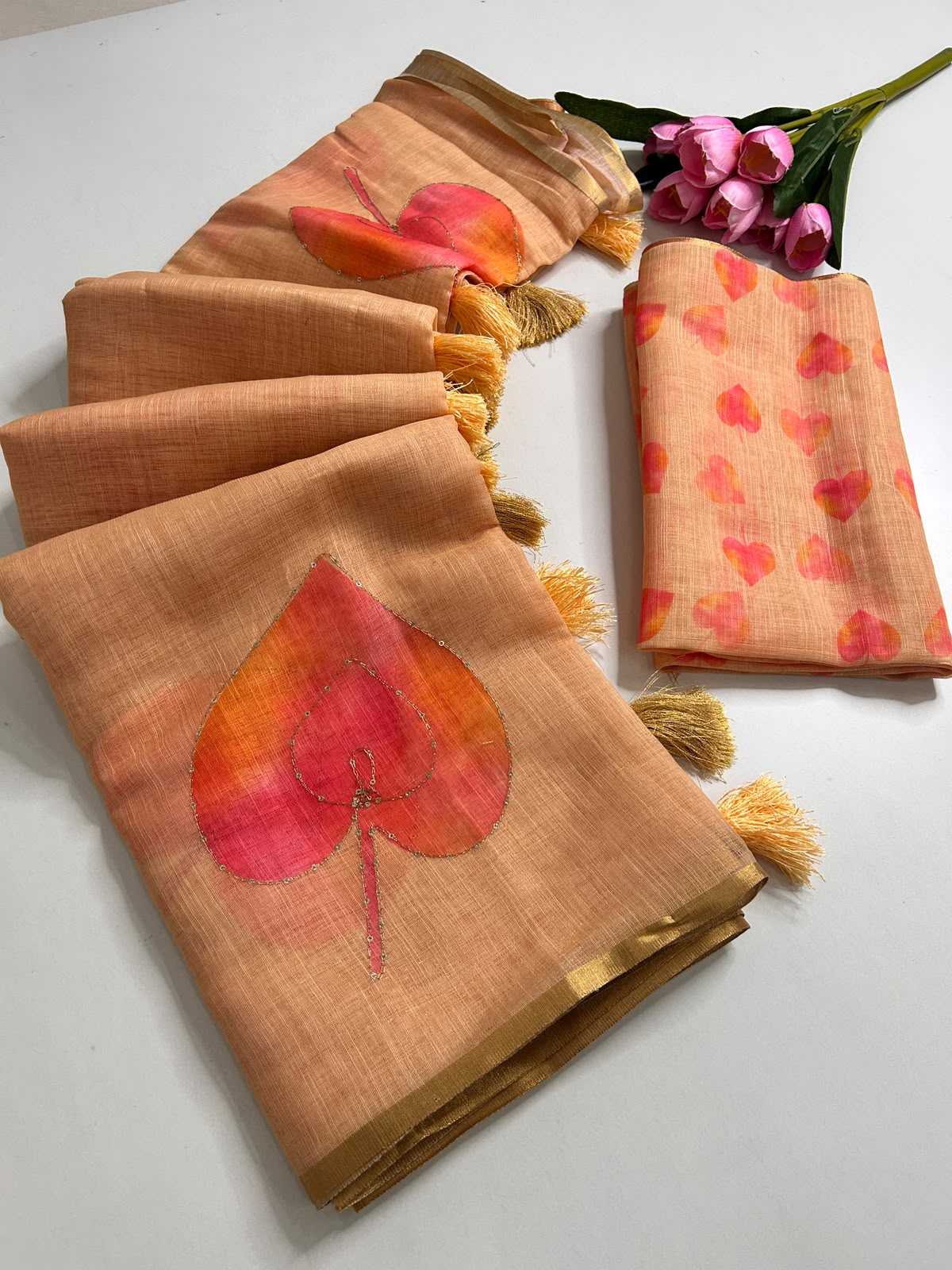 YNF Wholesale Linen Printed Sarees  | Surat Manufacturer