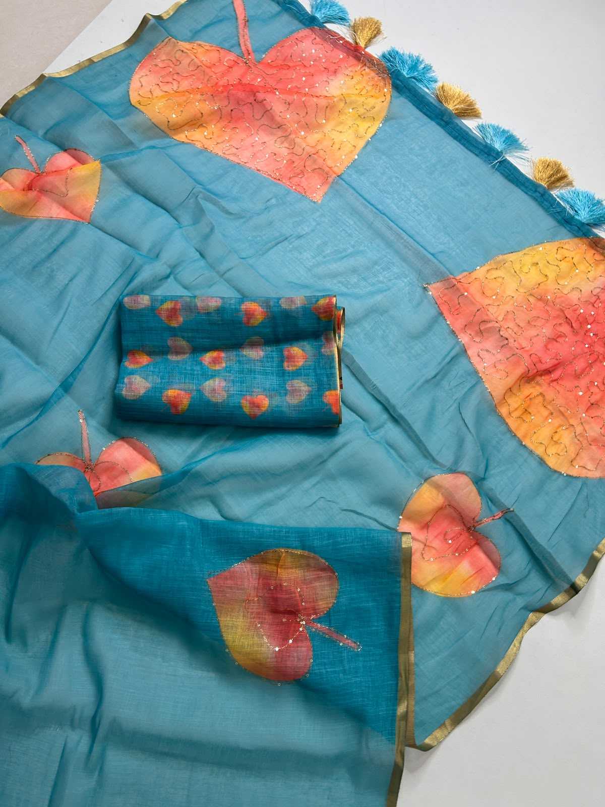 YNF Wholesale Linen Printed Sarees  | Surat Manufacturer