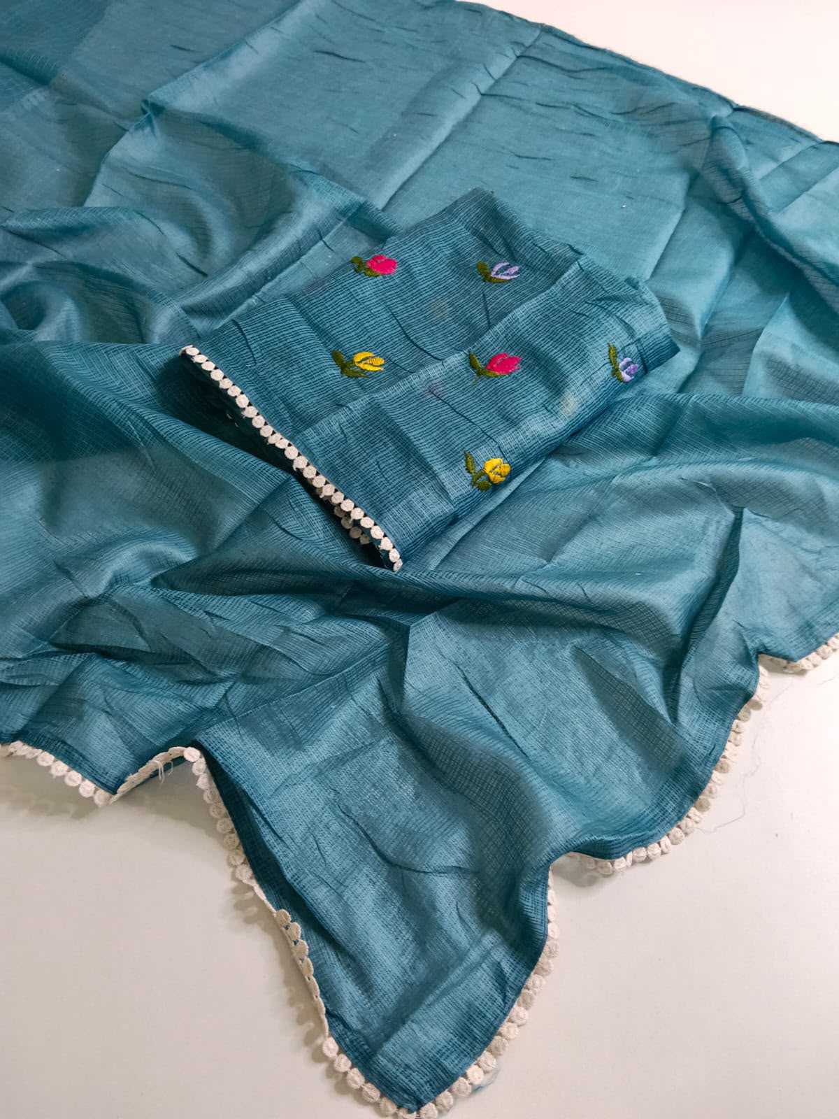 YNF Wholesale Soft Kota Embroidered Sarees  | Surat Manufacturer