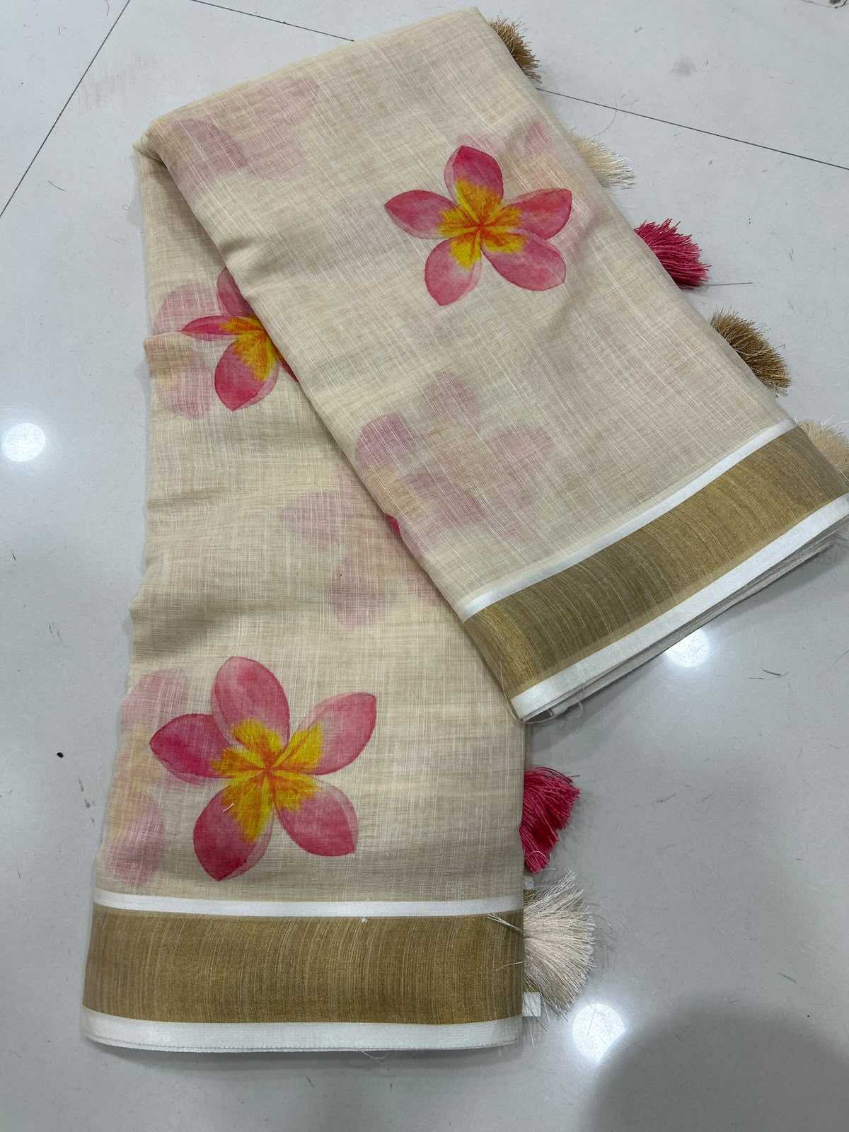 YNF Wholesale Linen Printed Sarees KESH690 340 | Surat Manufacturer