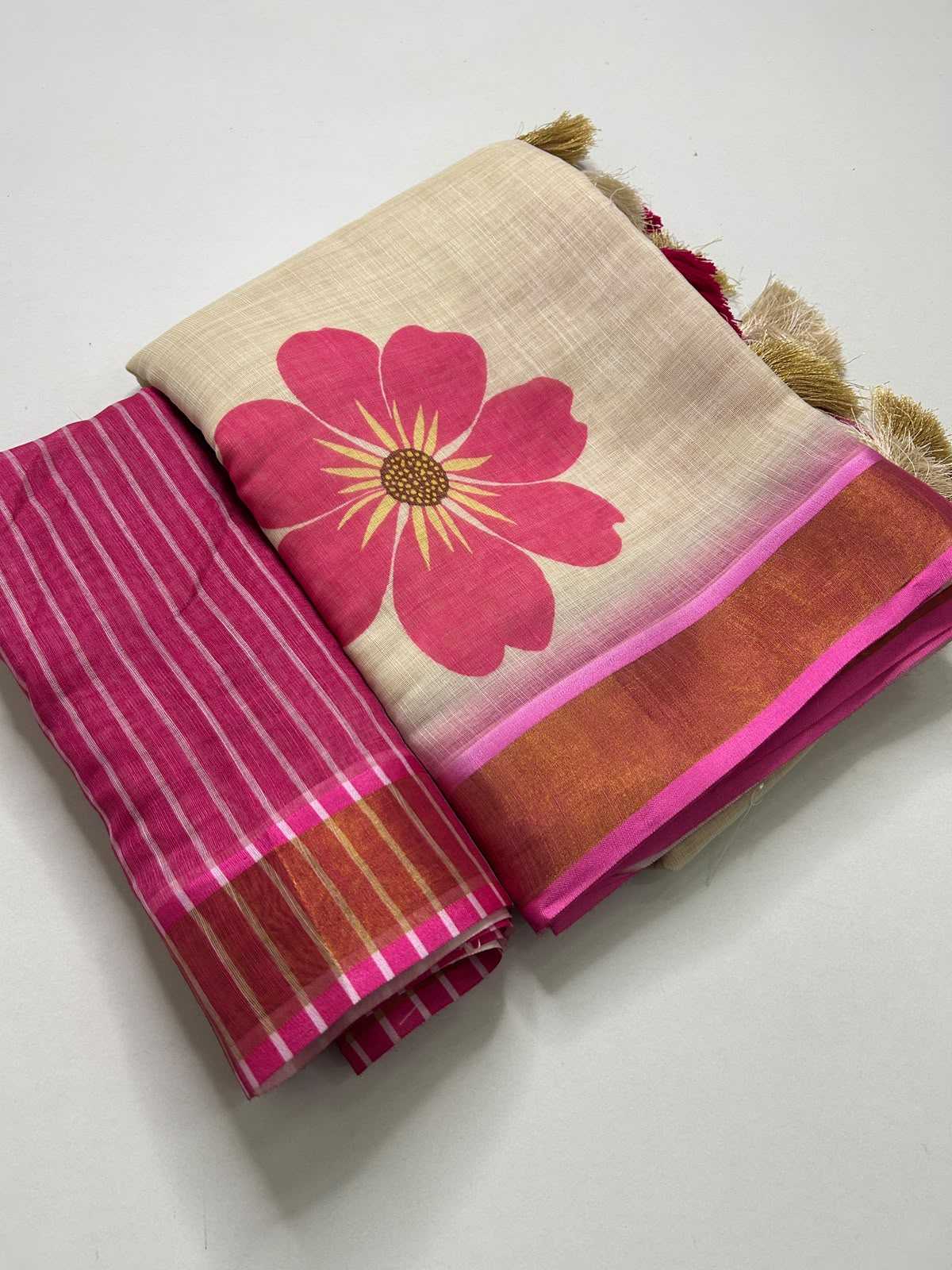YNF Wholesale Linen Printed Sarees KESH690 340 | Surat Manufacturer
