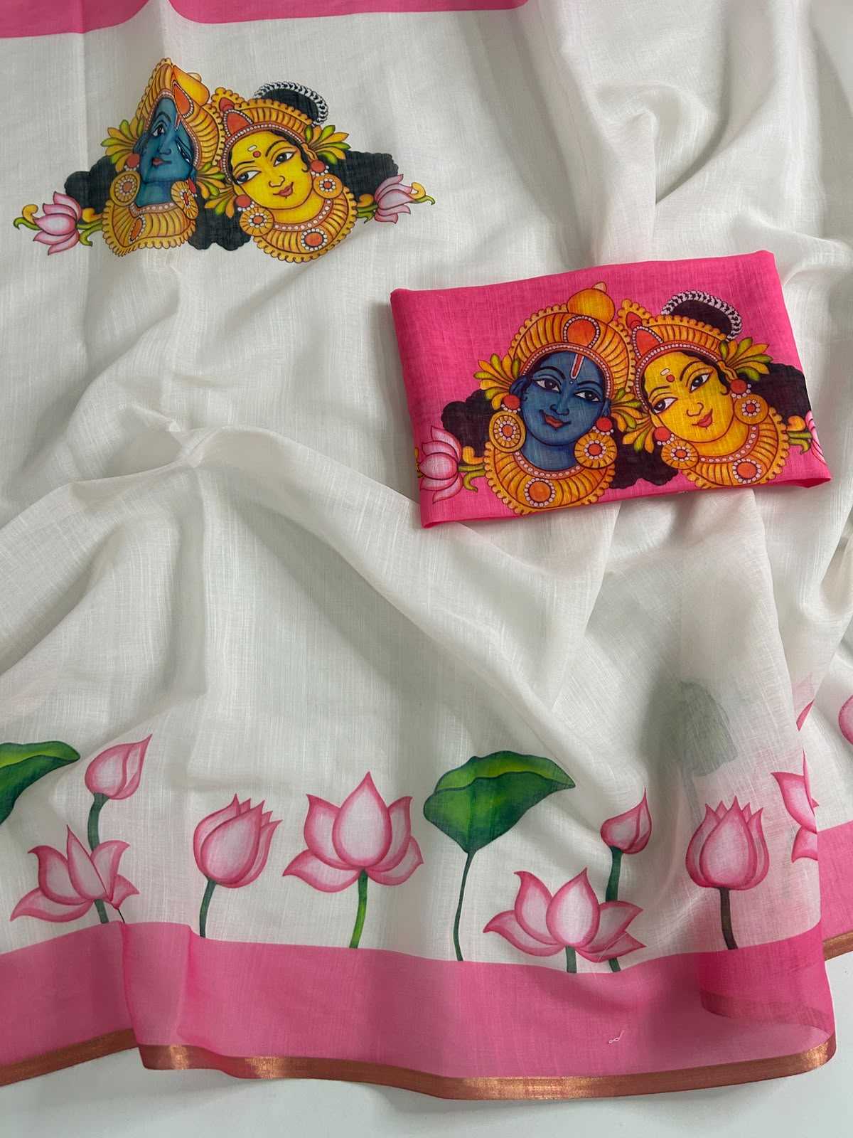 YNF Wholesale Linen Printed Sarees  | Surat Manufacturer