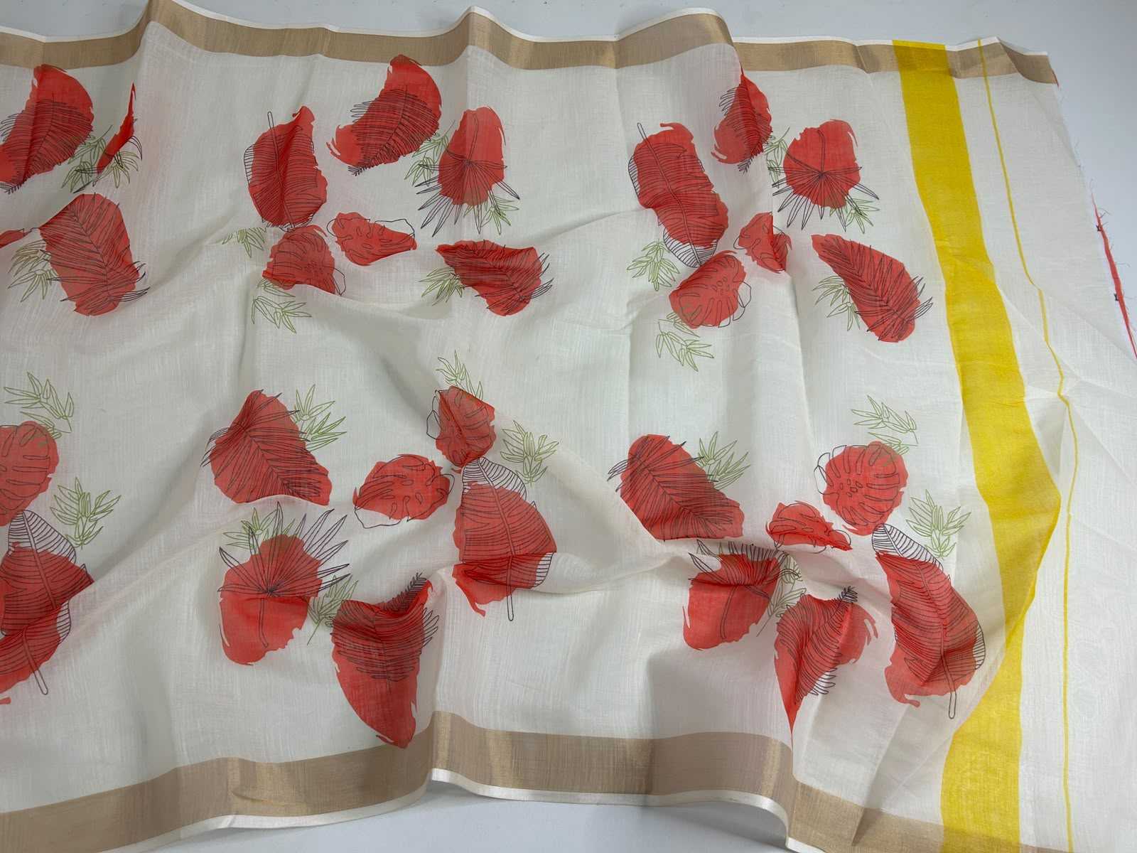 YNF Wholesale Linen Printed Sarees  | Surat Manufacturer