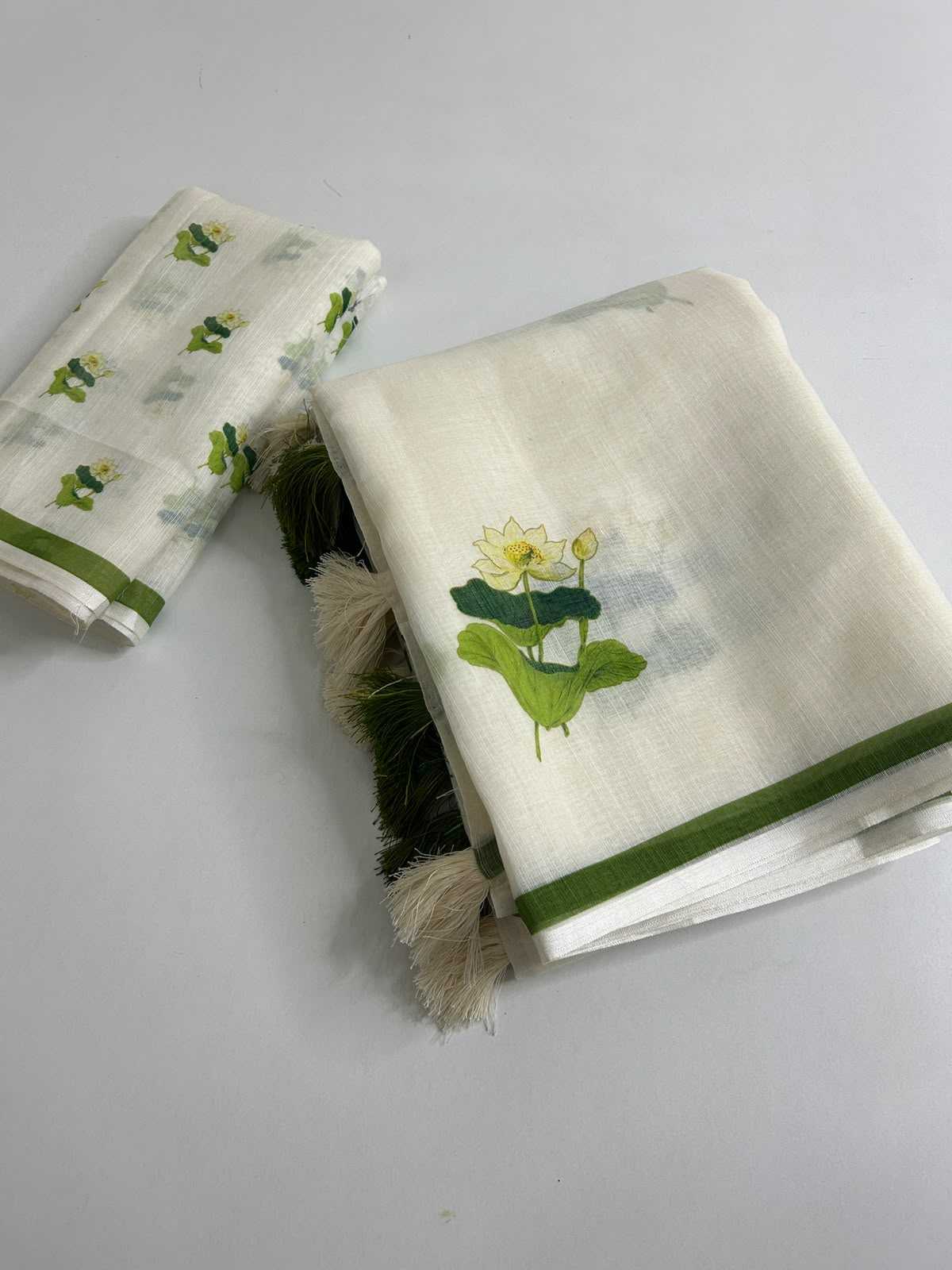 YNF Wholesale Linen Printed Sarees KESH690 341 | Surat Manufacturer