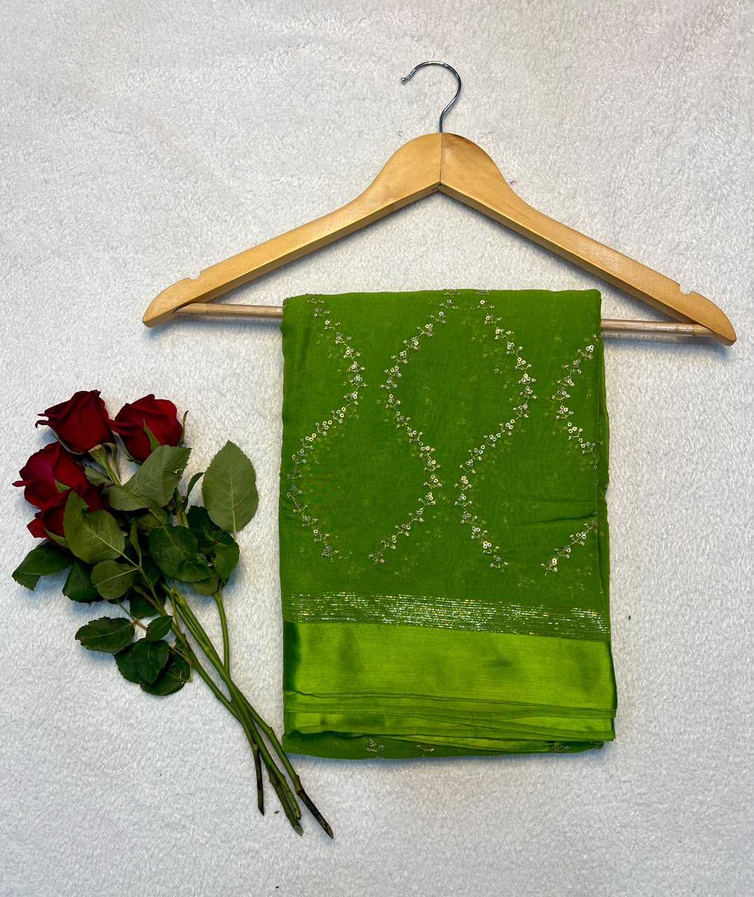 YNF Wholesale Pure Viscos Georgette Sarees  | Surat Manufacturer