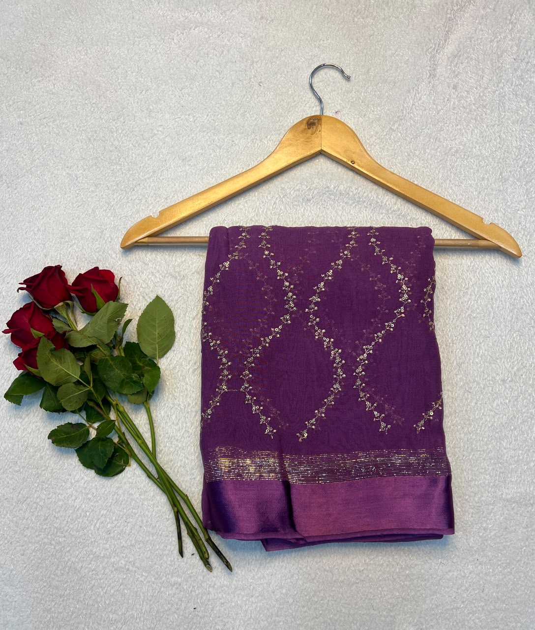 YNF Wholesale Pure Viscos Georgette Sarees  | Surat Manufacturer