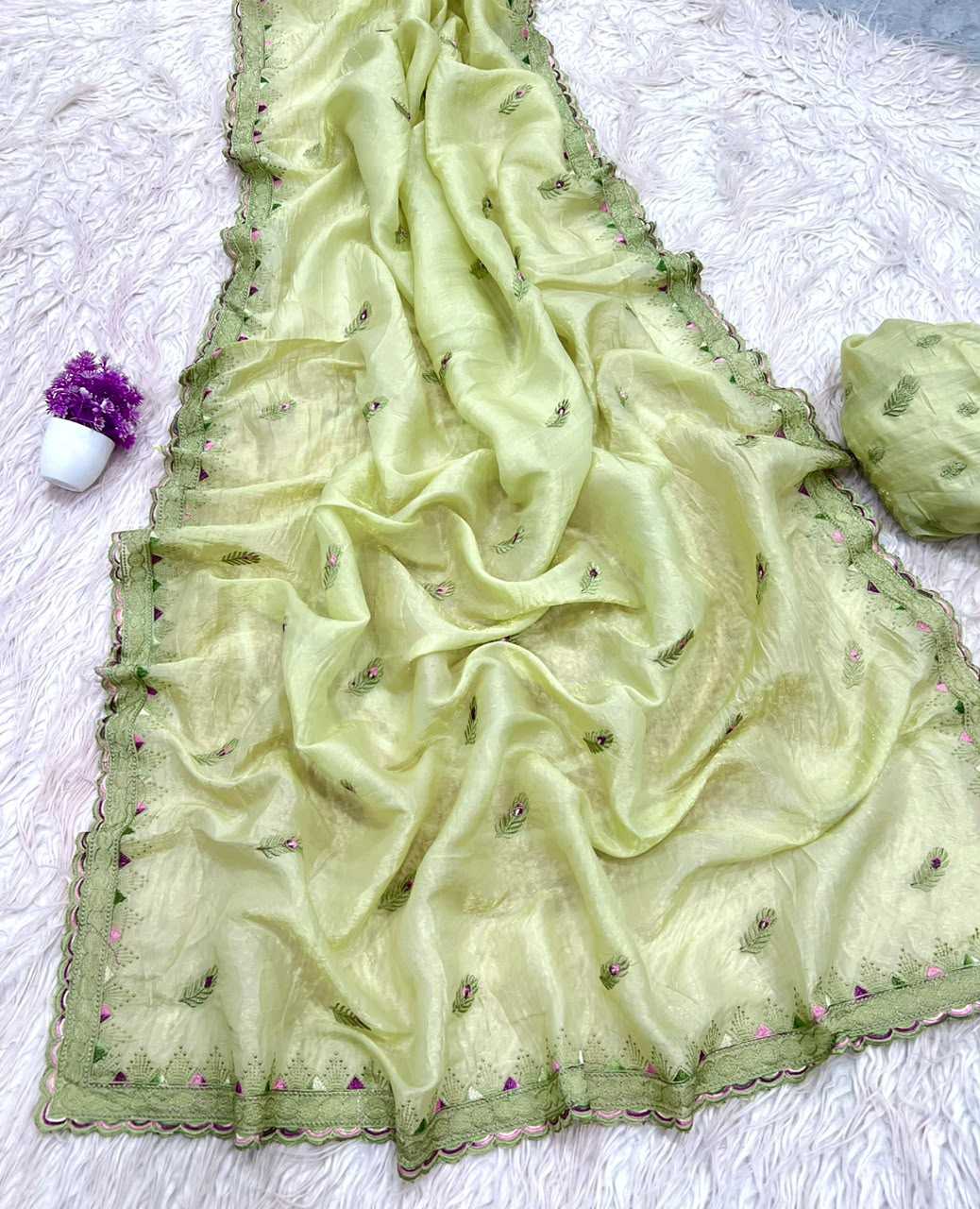 YNF Wholesale Soft Gold Crush Designer Sarees  | Surat Manufacturer