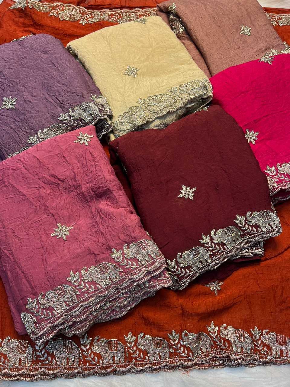 YNF Wholesale Crunchi Designer Sarees  | Surat Manufacturer
