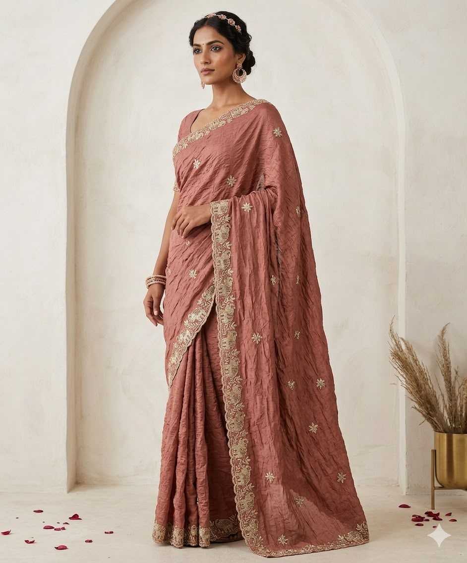 YNF Wholesale Crunchi Designer Sarees  | Surat Manufacturer