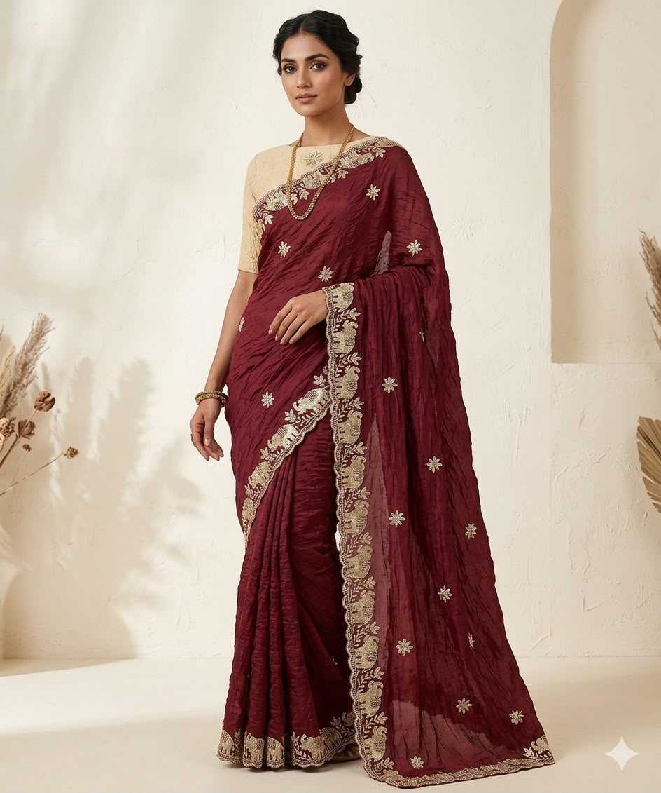YNF Wholesale Crunchi Designer Sarees  | Surat Manufacturer