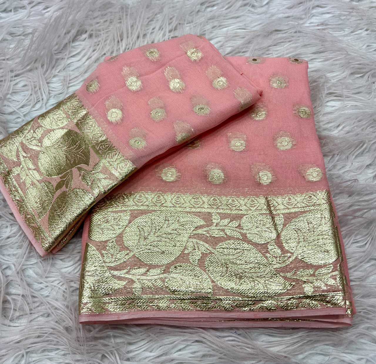 YNF Wholesale Pure Viscos Georgette Sarees  | Surat Manufacturer