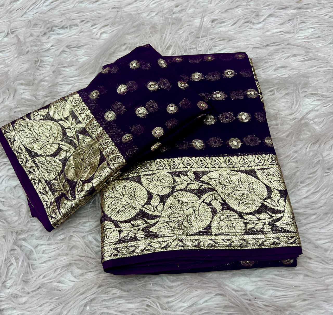 YNF Wholesale Pure Viscos Georgette Sarees  | Surat Manufacturer
