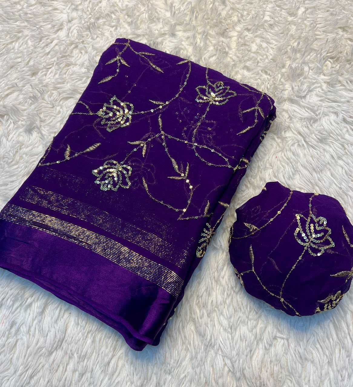YNF Wholesale Pure Viscos Georgette Sarees  | Surat Manufacturer