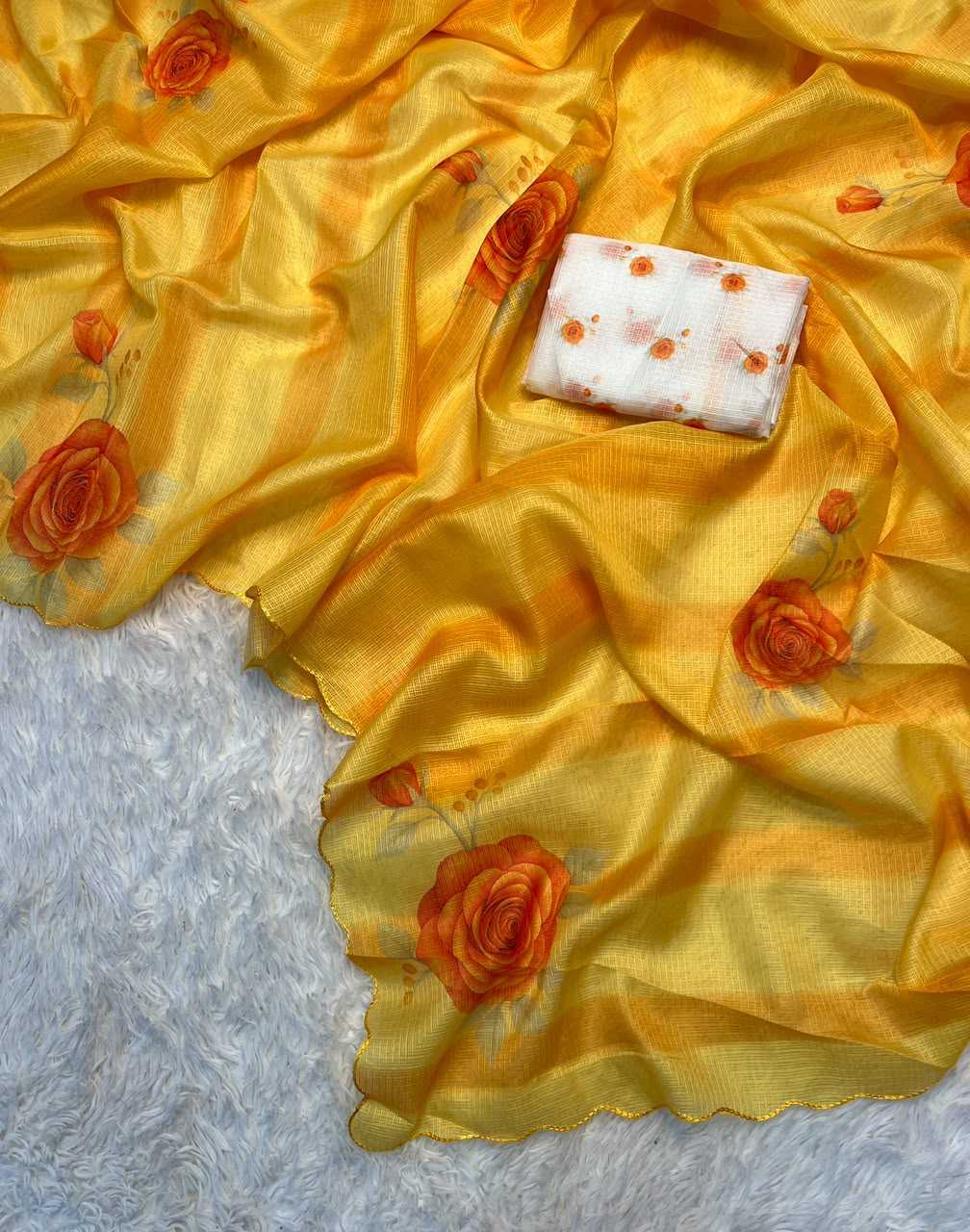 YNF Wholesale Kota Silk Printed Silk Saree  | Surat Manufacturer