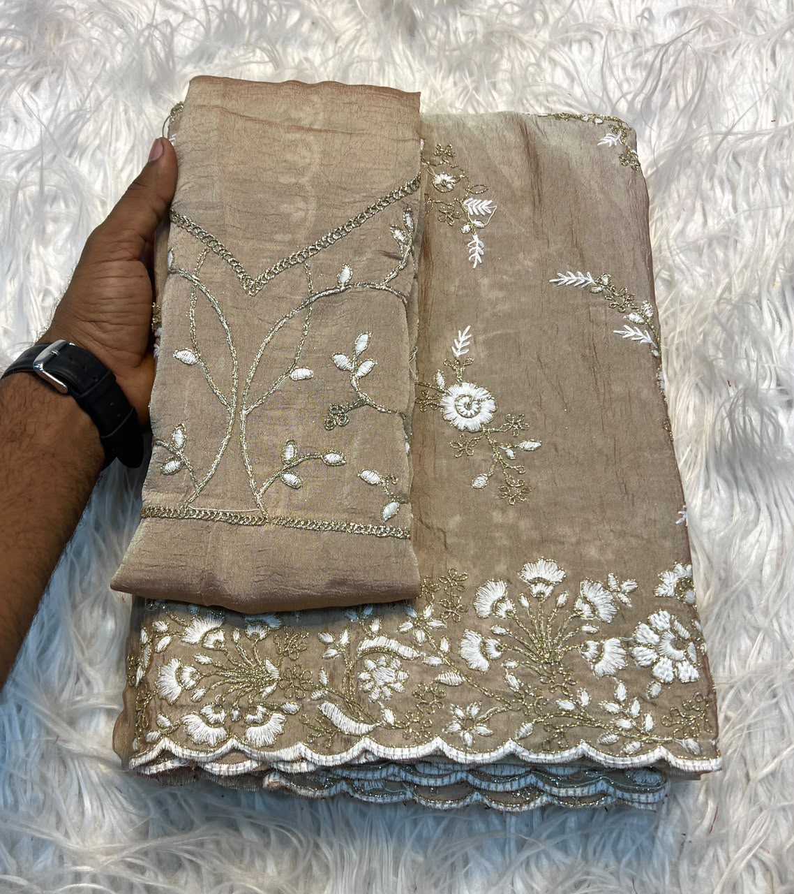 YNF Wholesale Crush Silk Designer Silk Sarees  | Surat Manufacturer