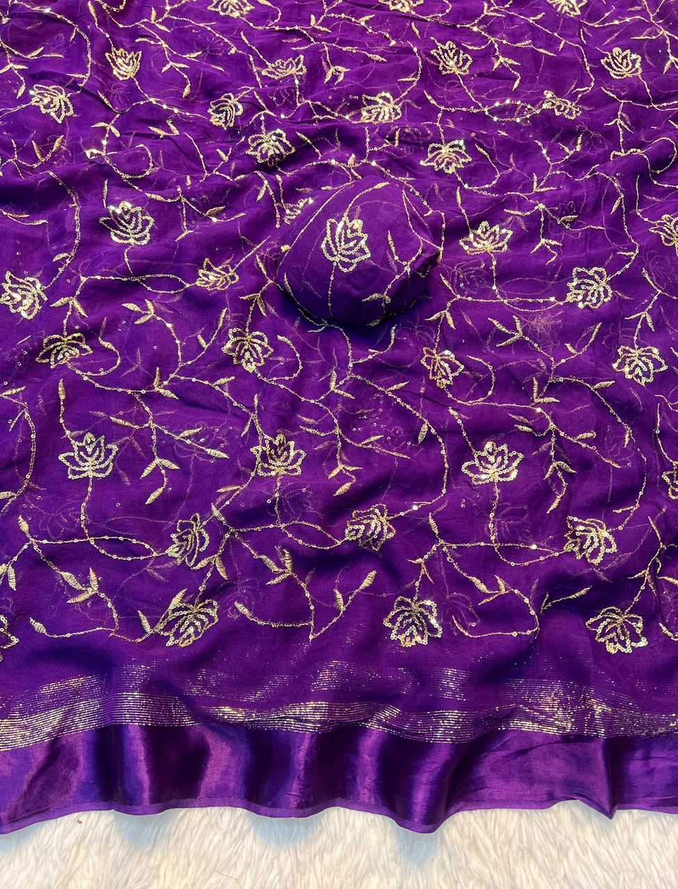YNF Wholesale Pure Viscos Georgette Sarees  | Surat Manufacturer