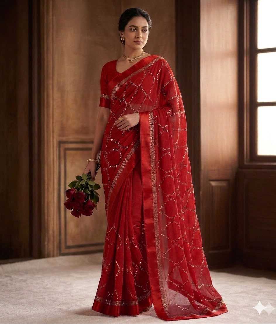 YNF Wholesale Pure Viscos Georgette Sarees  | Surat Manufacturer