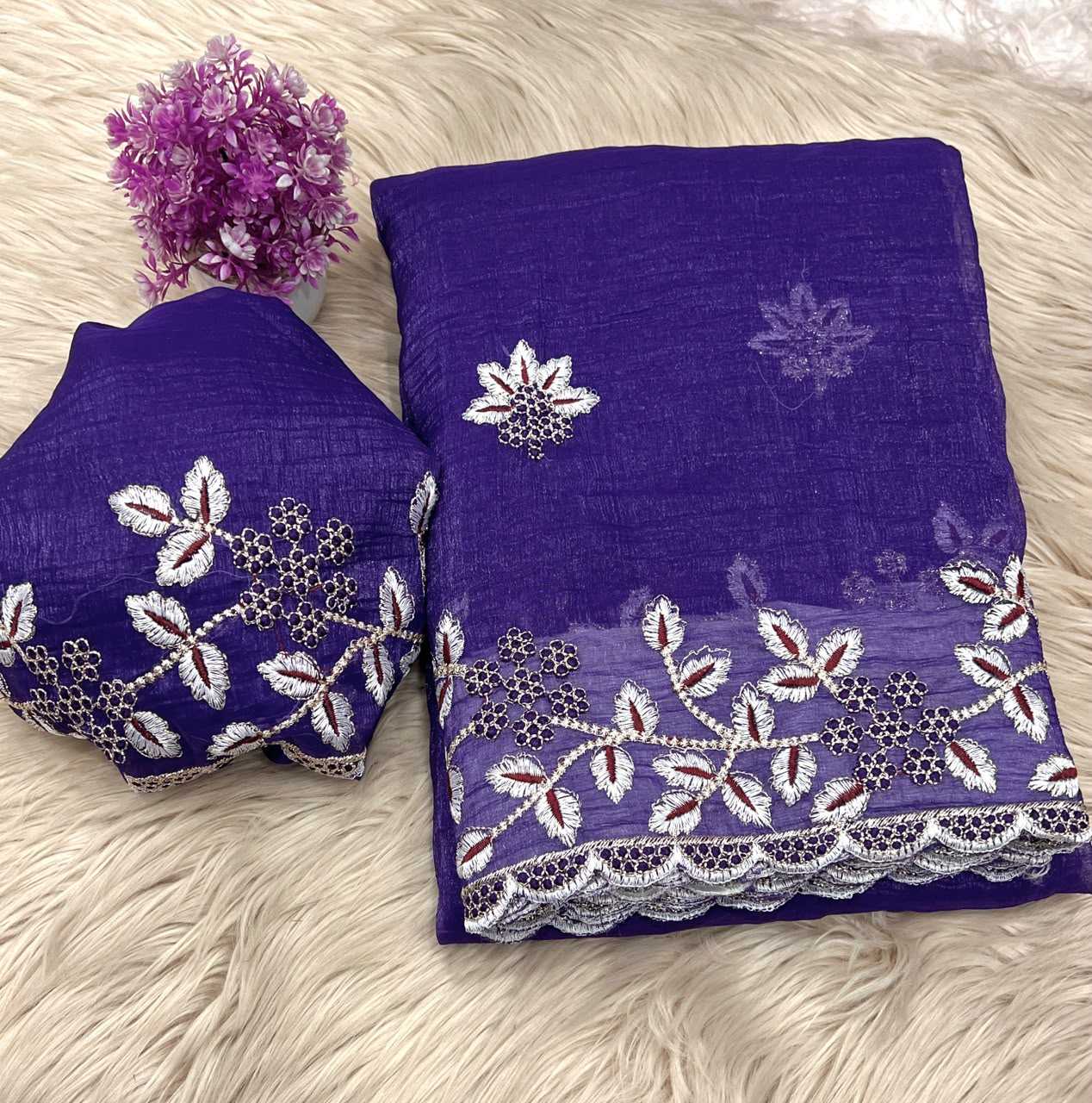 YNF Wholesale Crush Silk Party Wear Silk Sarees  | Surat Manufacturer