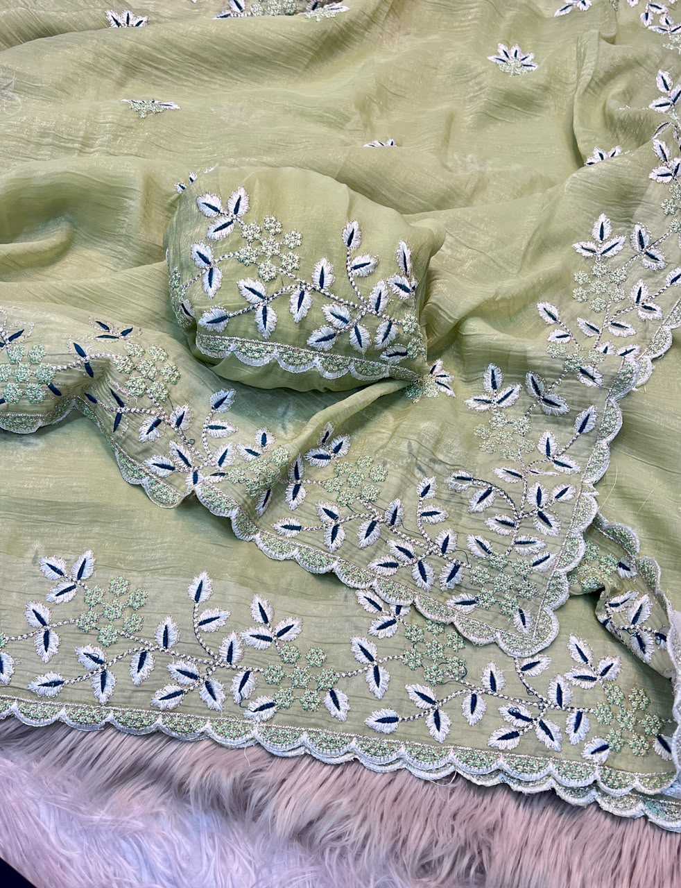 YNF Wholesale Crush Silk Party Wear Silk Sarees  | Surat Manufacturer