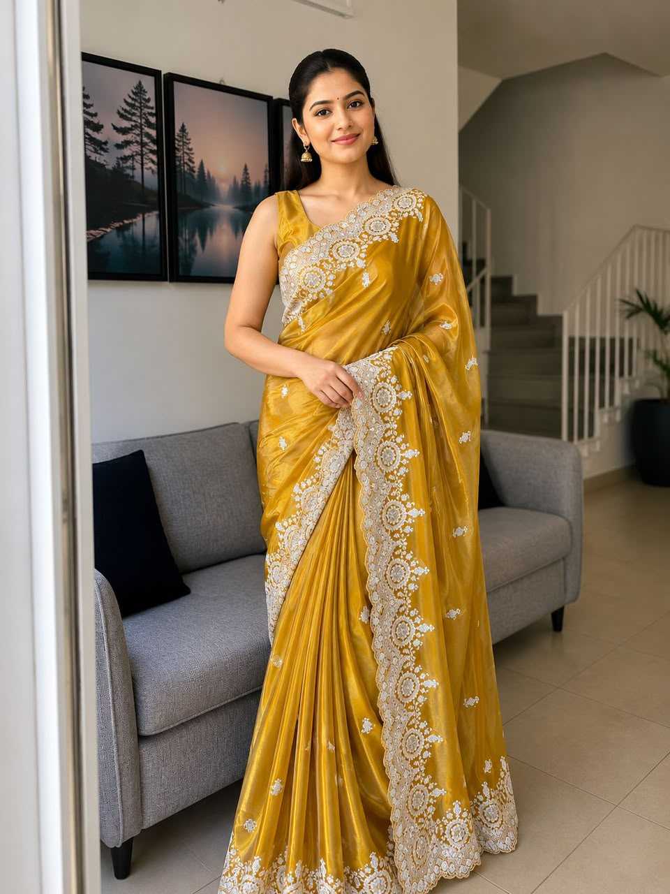 YNF Wholesale Space Silk Semi Silk Sarees  | Surat Manufacturer