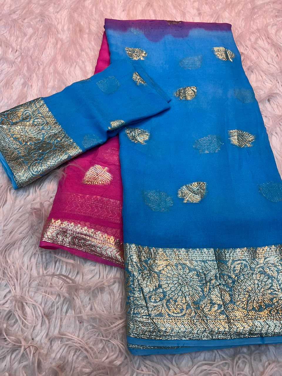 YNF Wholesale Pure Viscos Georgette Sarees  | Surat Manufacturer
