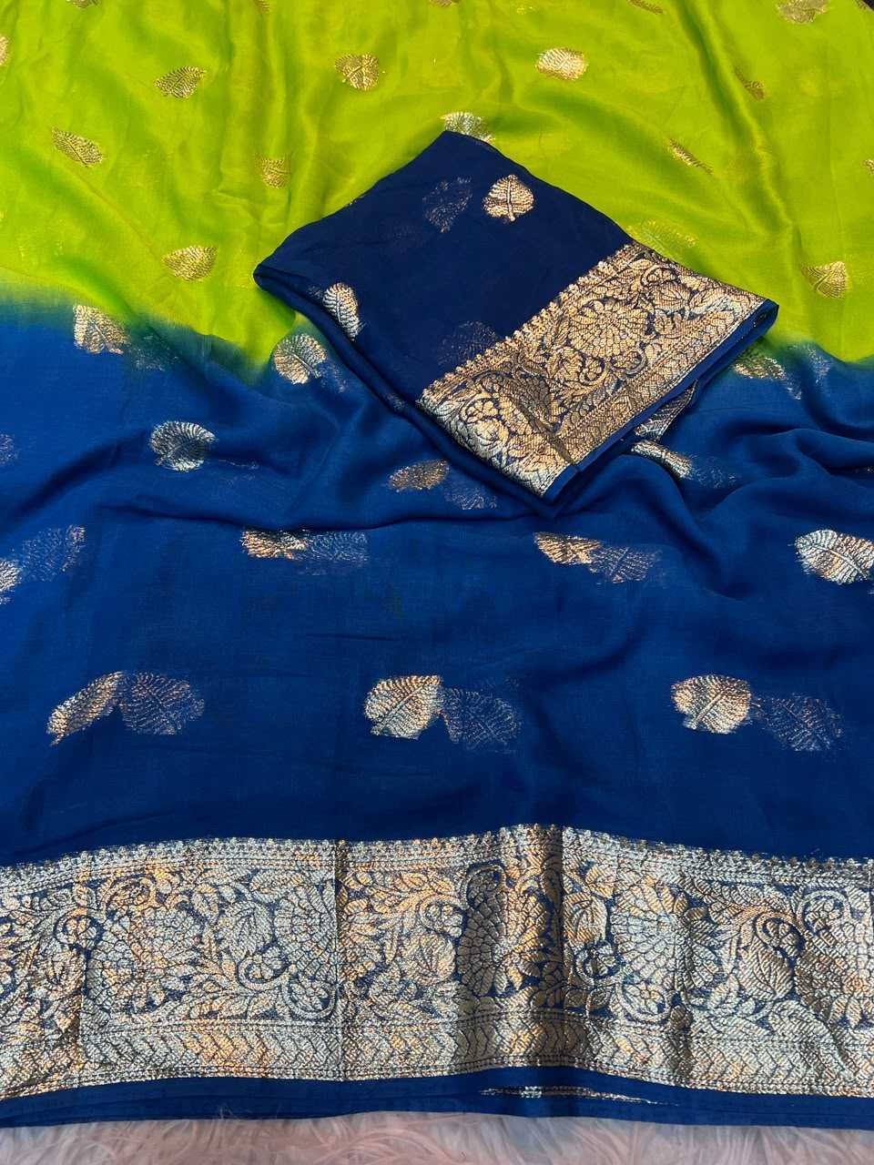 YNF Wholesale Pure Viscos Georgette Sarees  | Surat Manufacturer
