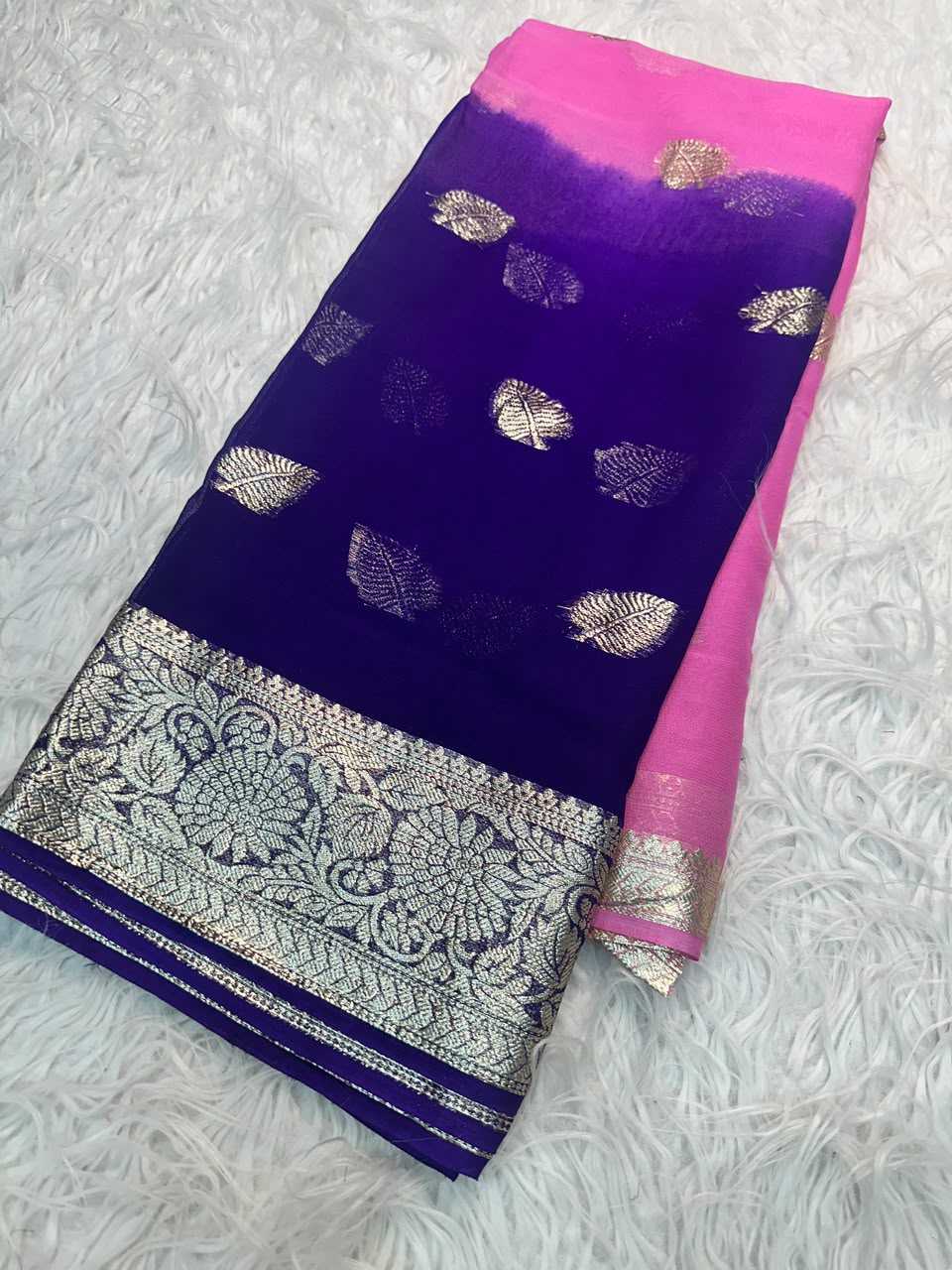YNF Wholesale Pure Viscos Georgette Sarees  | Surat Manufacturer