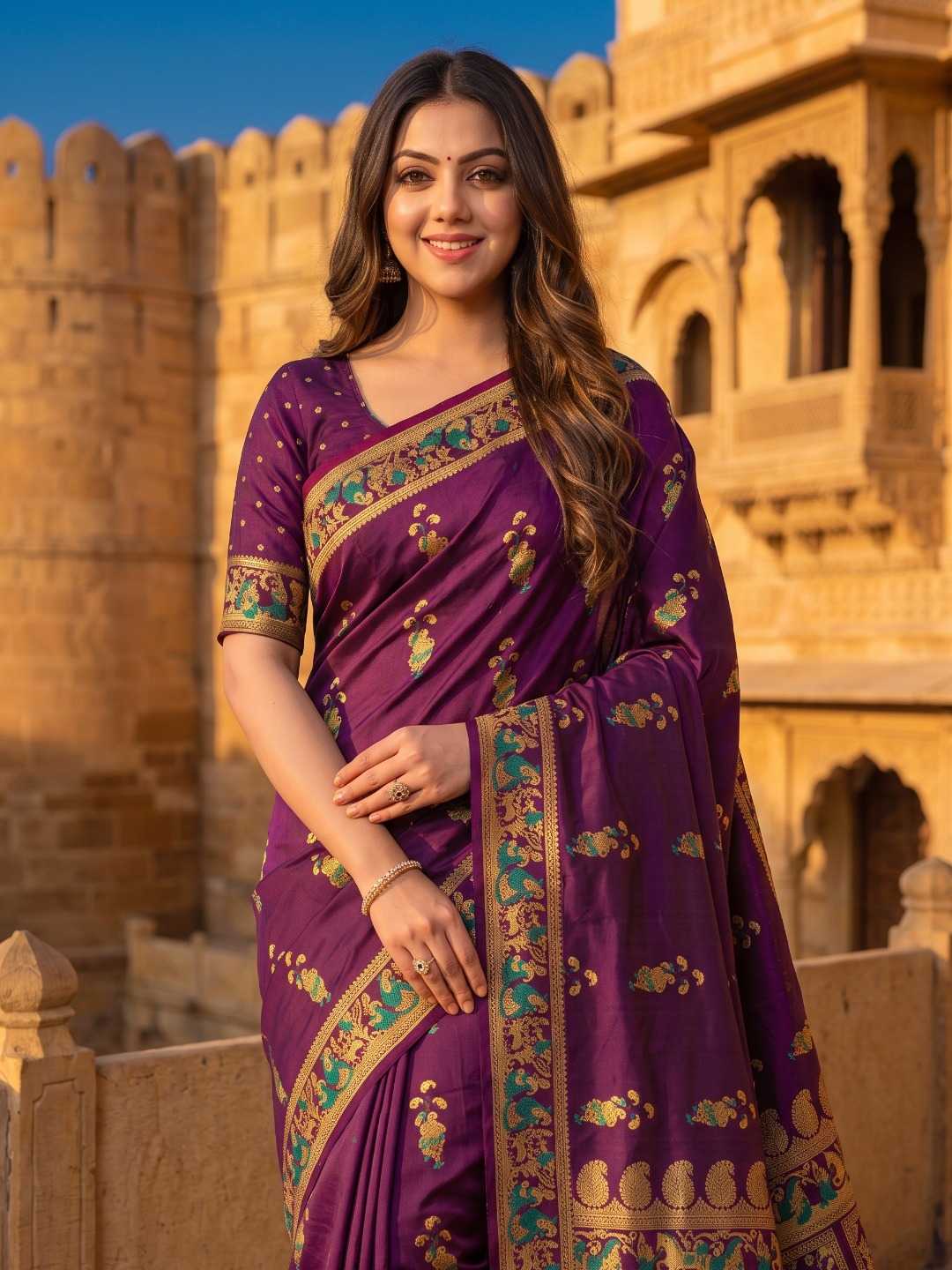 YNF Wholesale Soft Silk Soft Silk Sarees KESH692 BALUCHARI | Surat Manufacturer
