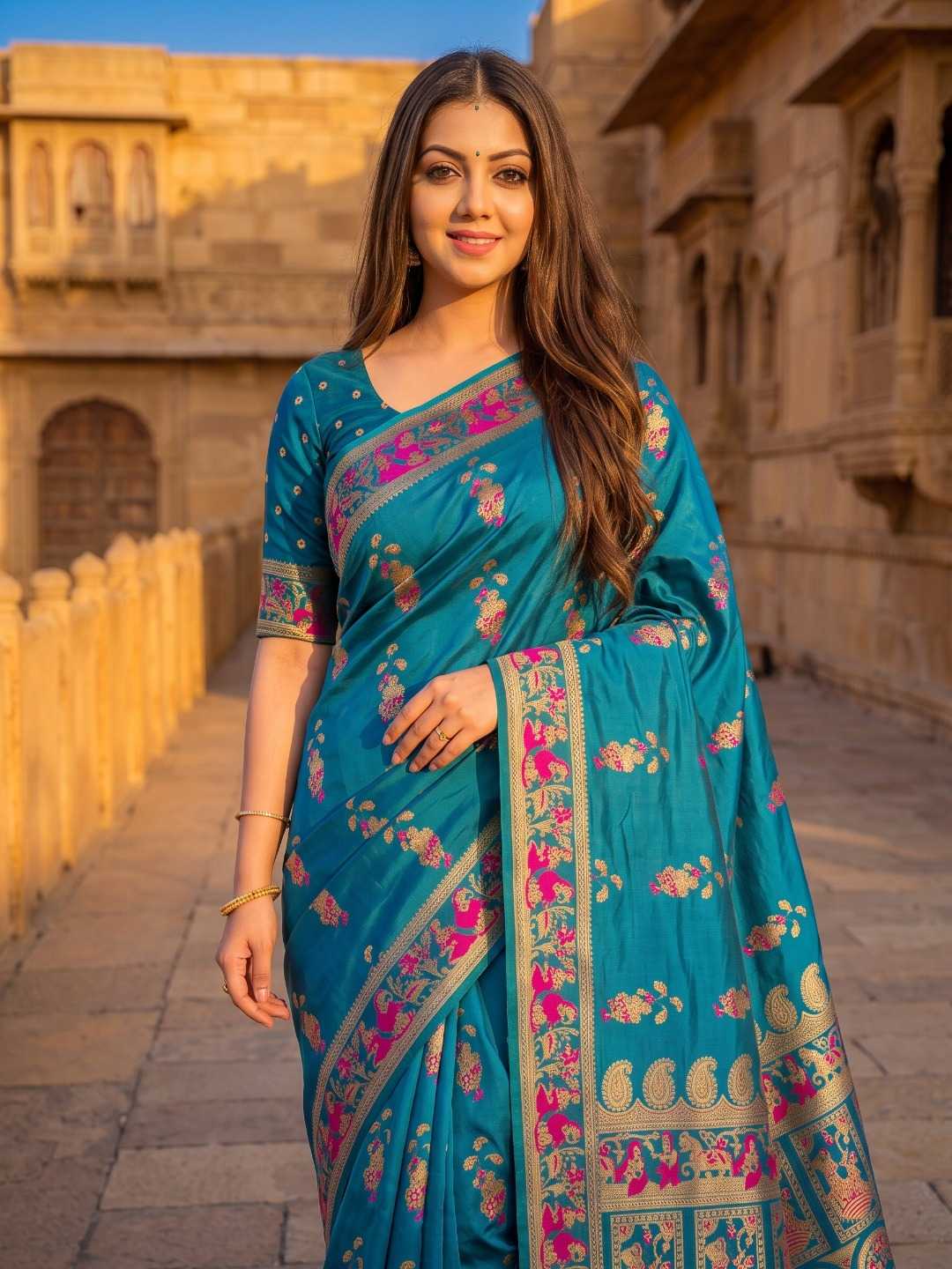 YNF Wholesale Soft Silk Soft Silk Sarees KESH692 BALUCHARI | Surat Manufacturer