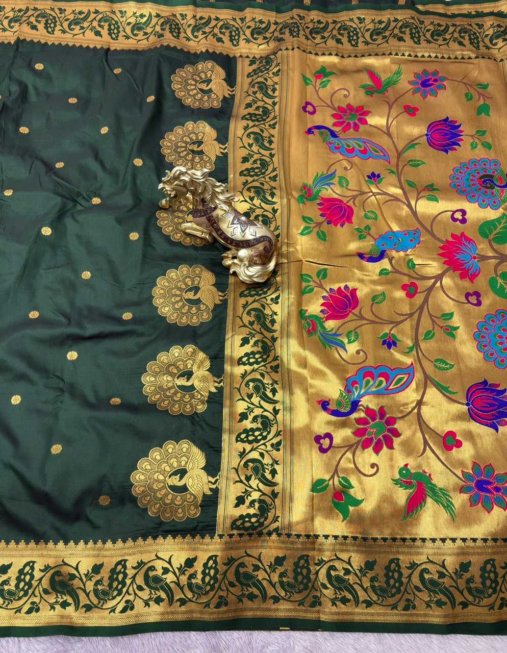 YNF Wholesale Paithani Silk Soft Silk Sarees KESH692 MORNI | Surat Manufacturer
