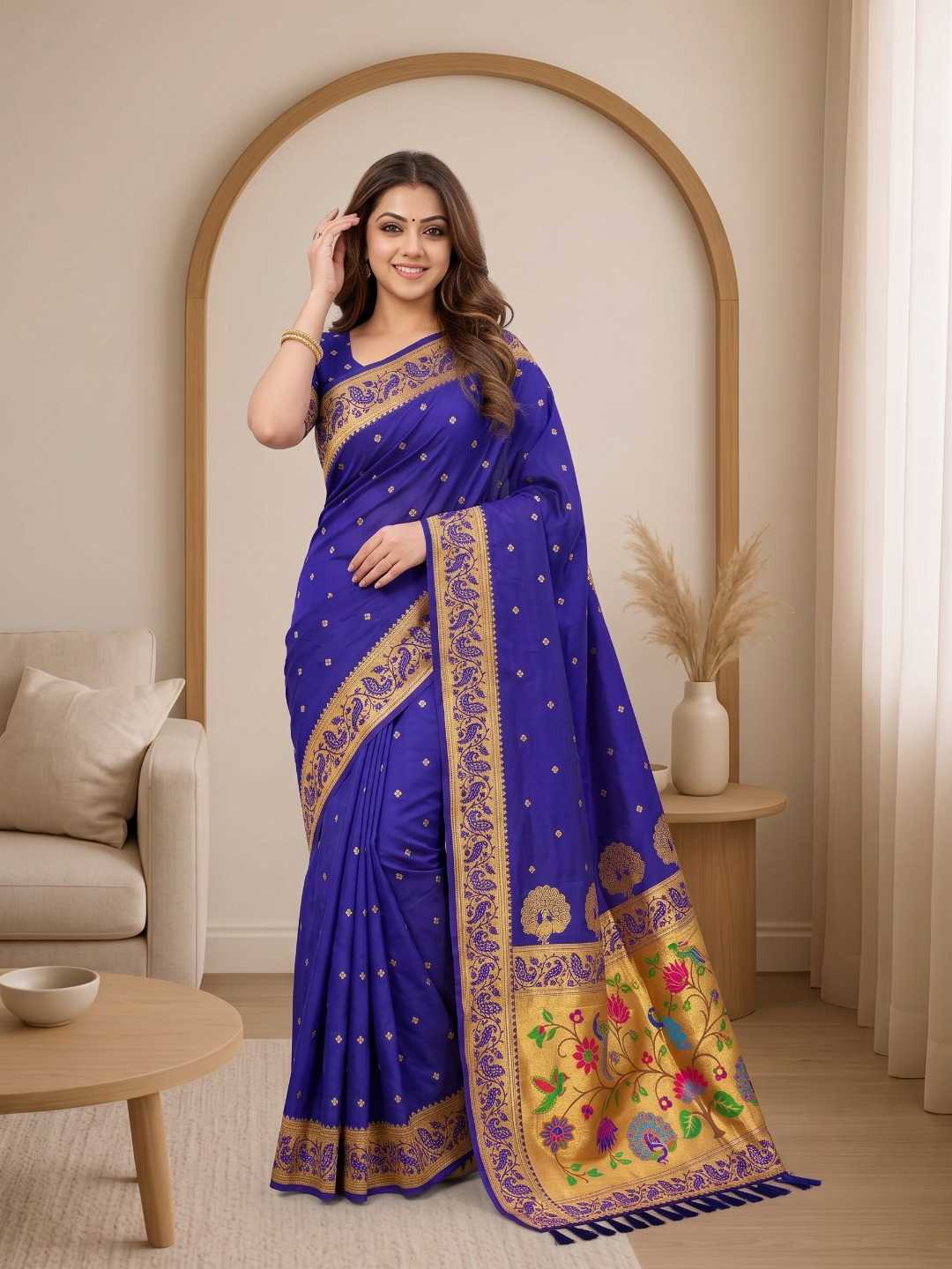 YNF Wholesale Paithani Silk Soft Silk Sarees KESH692 MORNI | Surat Manufacturer