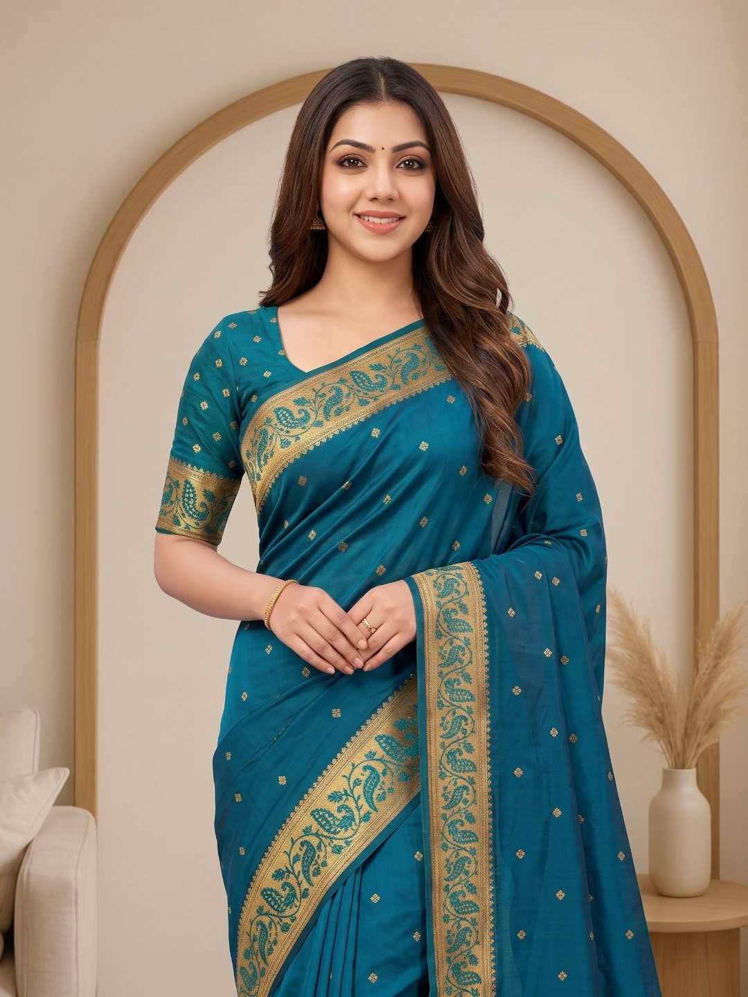 YNF Wholesale Paithani Silk Soft Silk Sarees KESH692 MORNI | Surat Manufacturer
