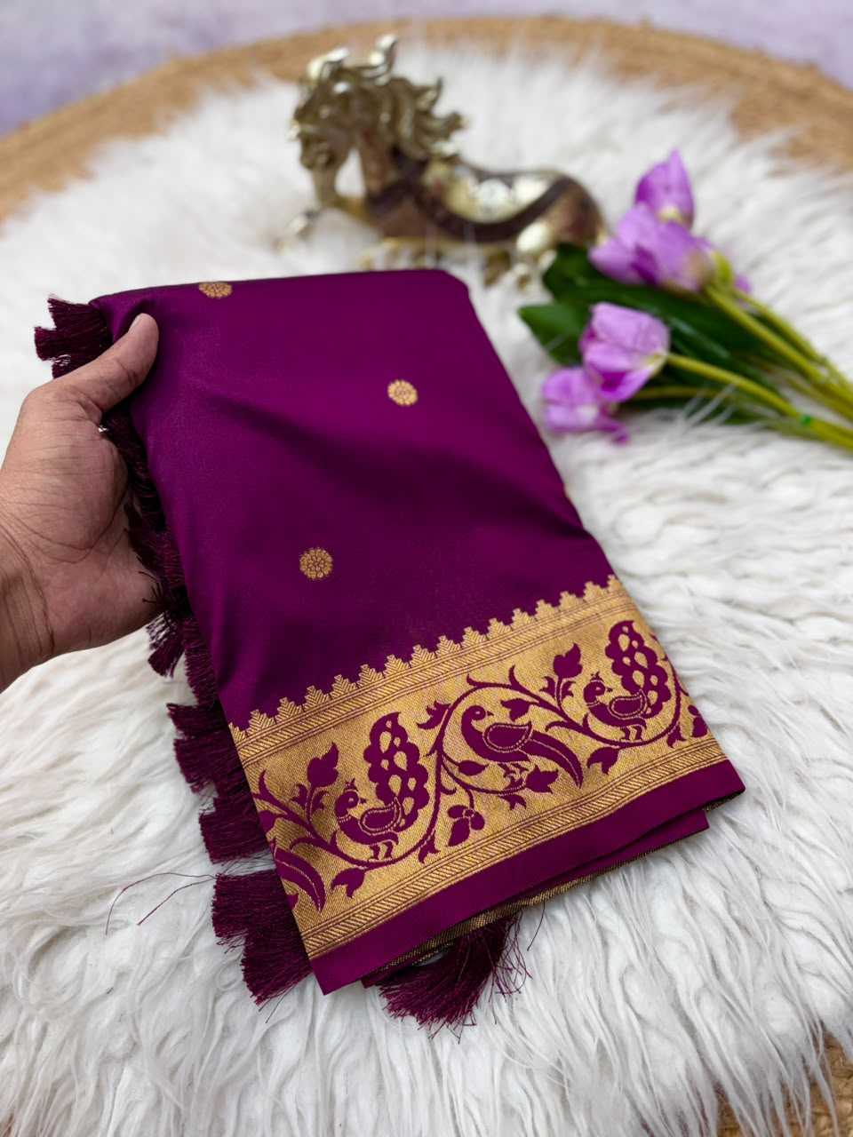 YNF Wholesale Paithani Silk Soft Silk Sarees KESH692 MORNI | Surat Manufacturer