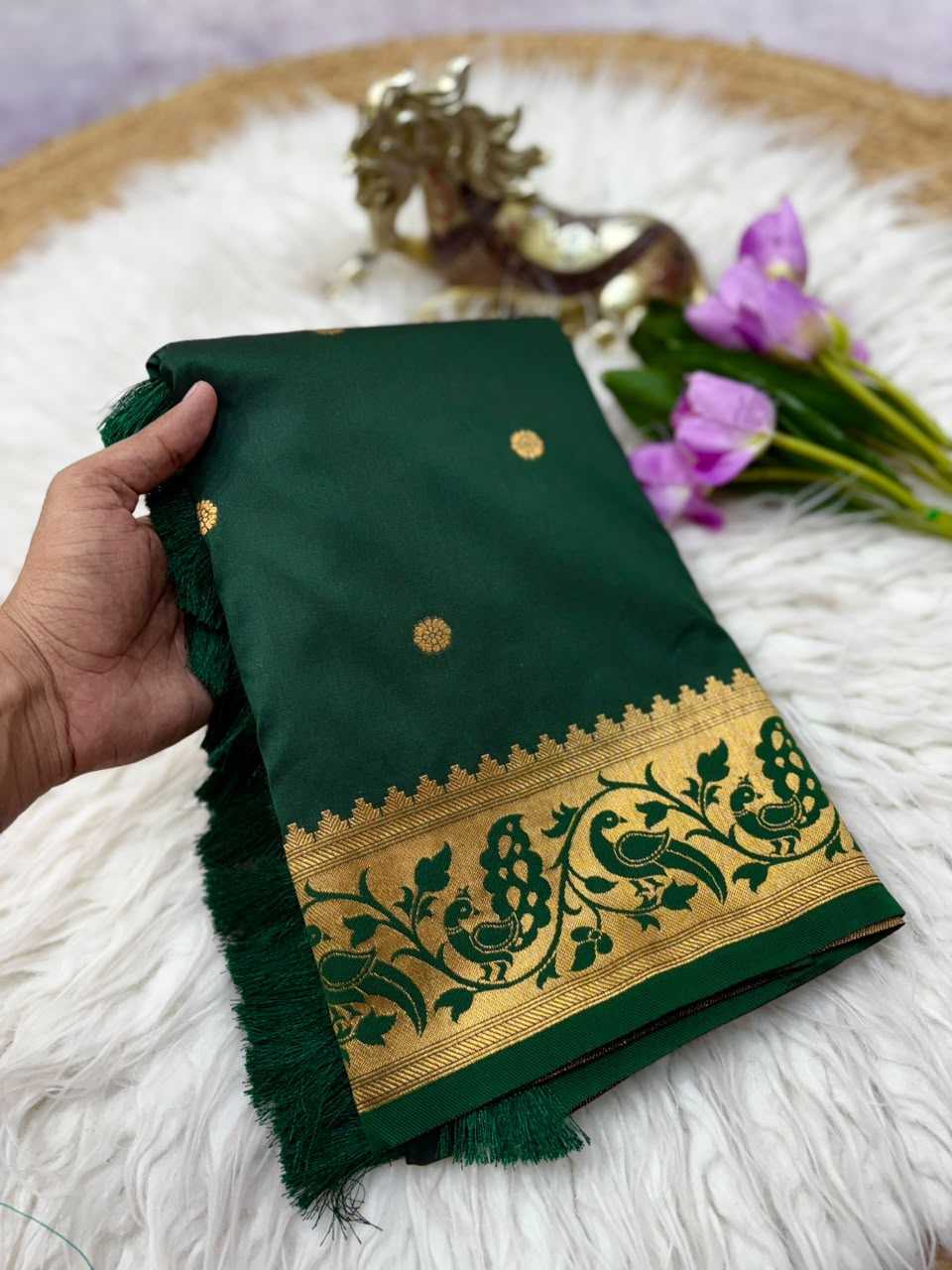YNF Wholesale Paithani Silk Soft Silk Sarees KESH692 MORNI | Surat Manufacturer