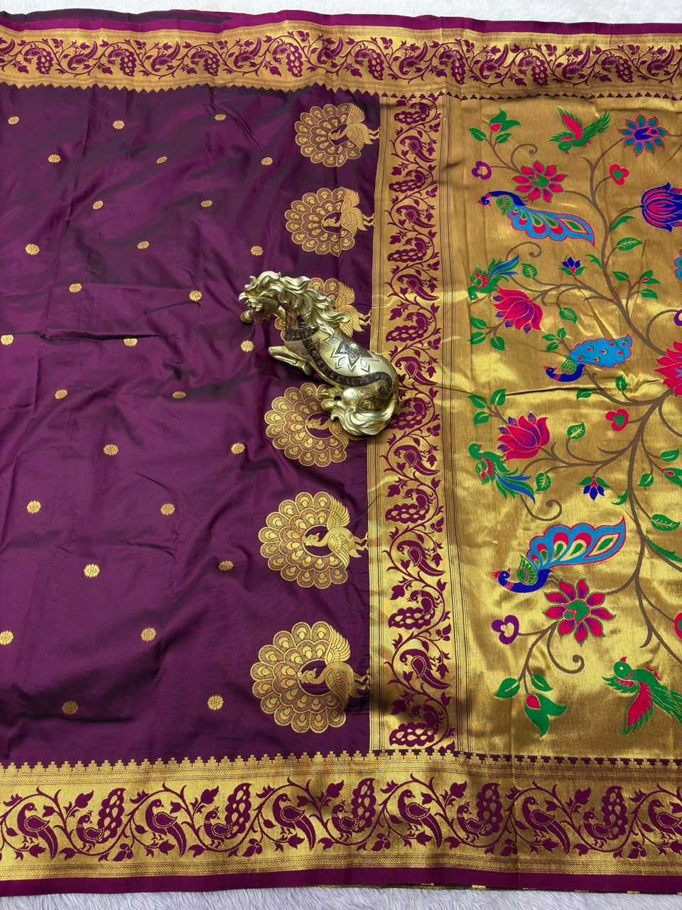 YNF Wholesale Paithani Silk Soft Silk Sarees KESH692 MORNI | Surat Manufacturer