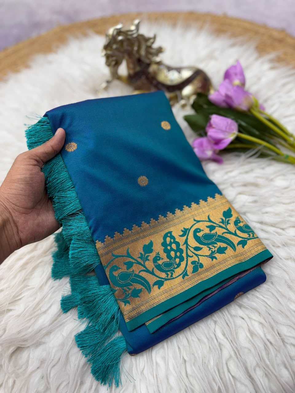 YNF Wholesale Paithani Silk Soft Silk Sarees KESH692 MORNI | Surat Manufacturer