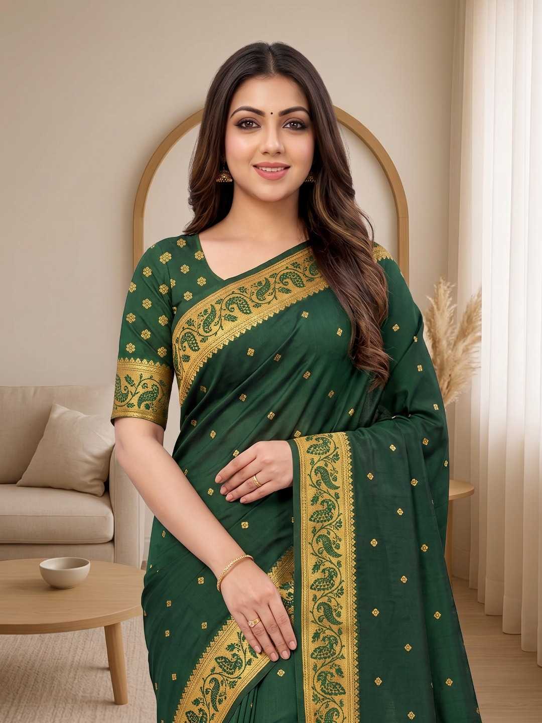 YNF Wholesale Paithani Silk Soft Silk Sarees KESH692 MORNI | Surat Manufacturer