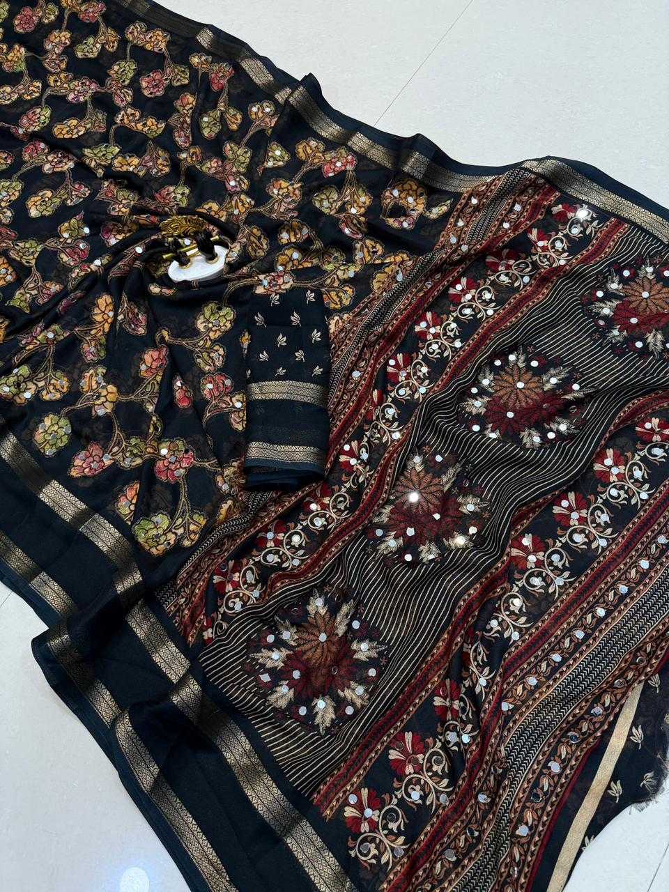 YNF Wholesale Georgette Designer Sarees  | Surat Manufacturer