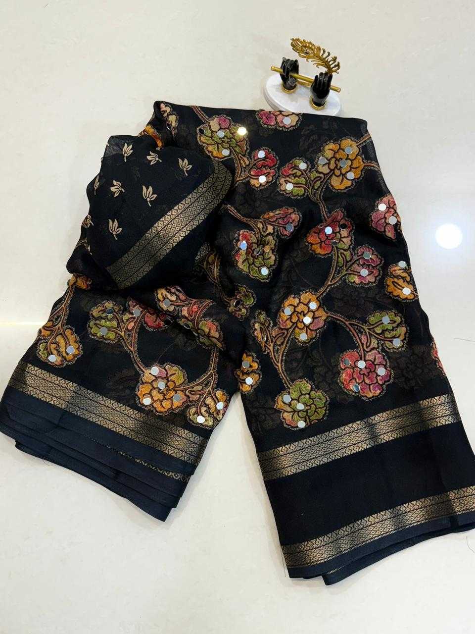YNF Wholesale Georgette Designer Sarees  | Surat Manufacturer