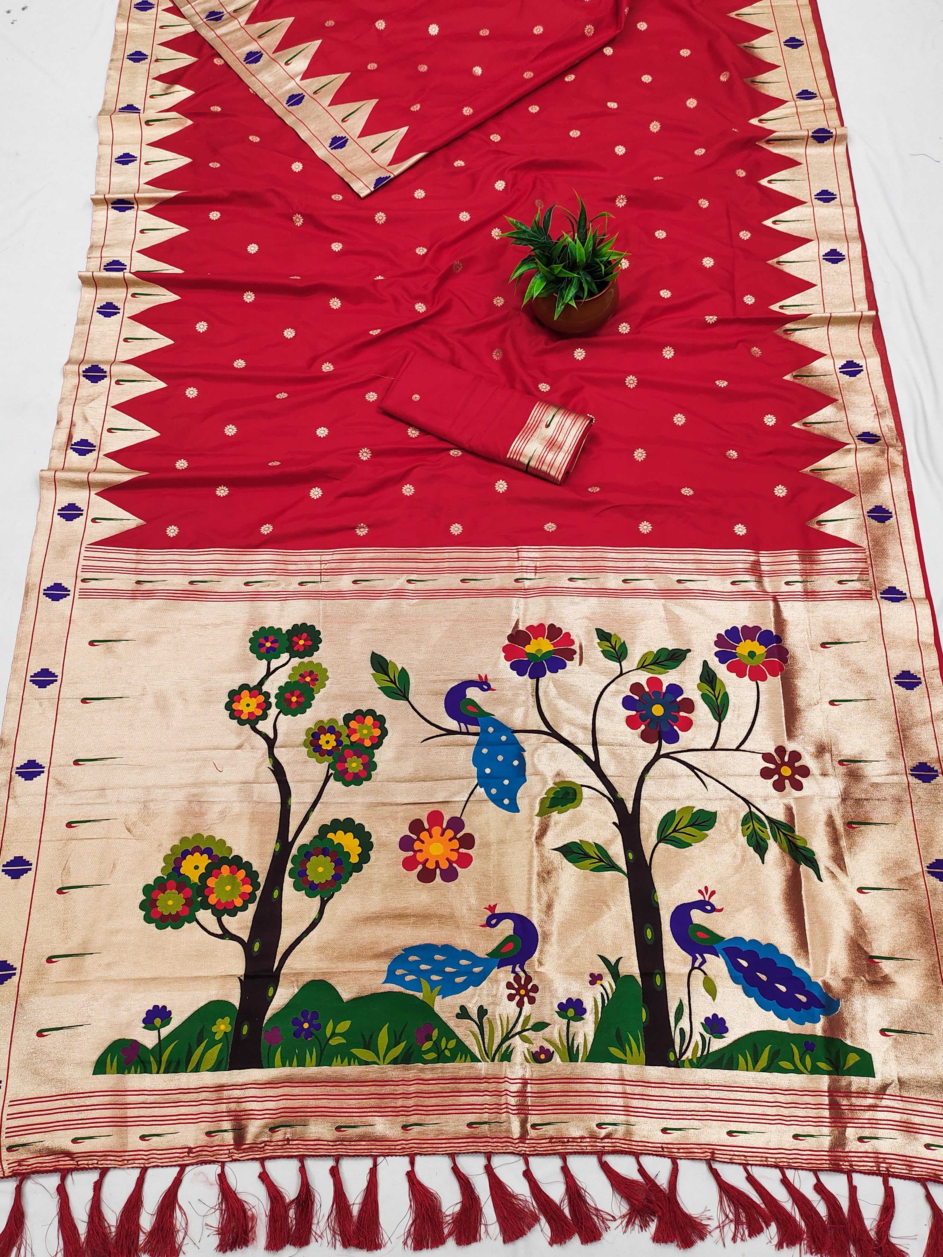 YNF Wholesale Soft Silk Designer Sarees KESH700 Sindoor | Surat Manufacturer