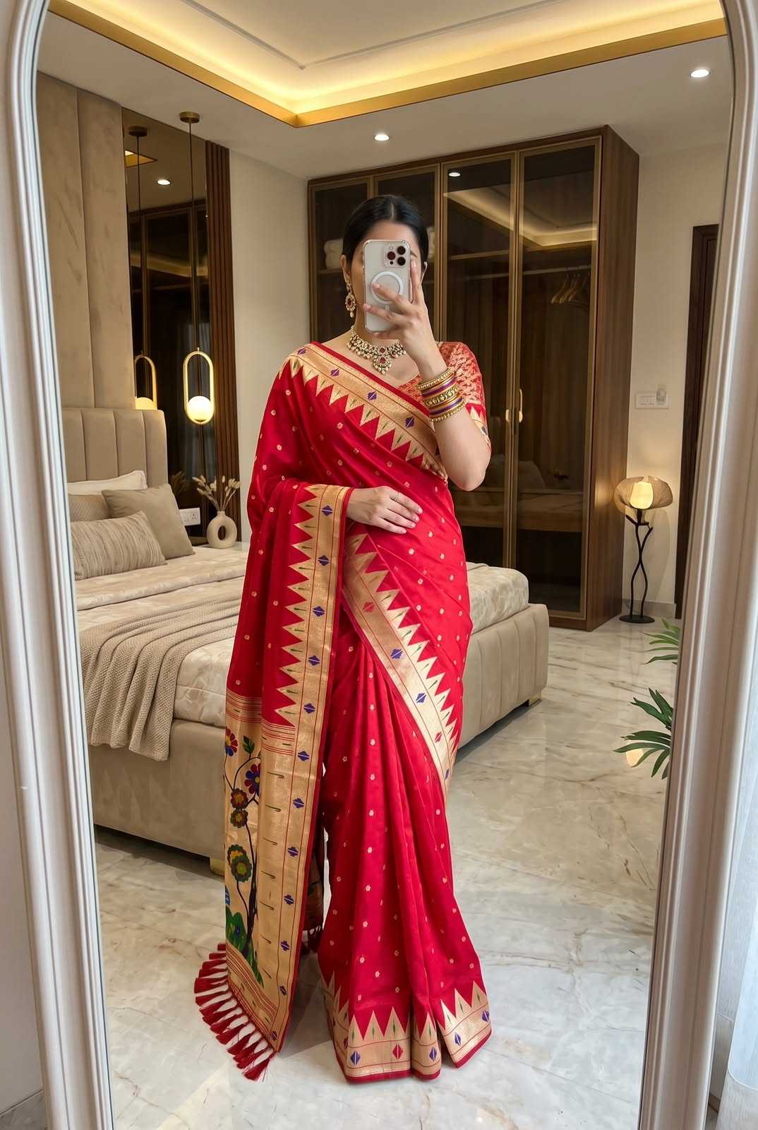 YNF Wholesale Soft Silk Designer Sarees KESH700 Sindoor | Surat Manufacturer